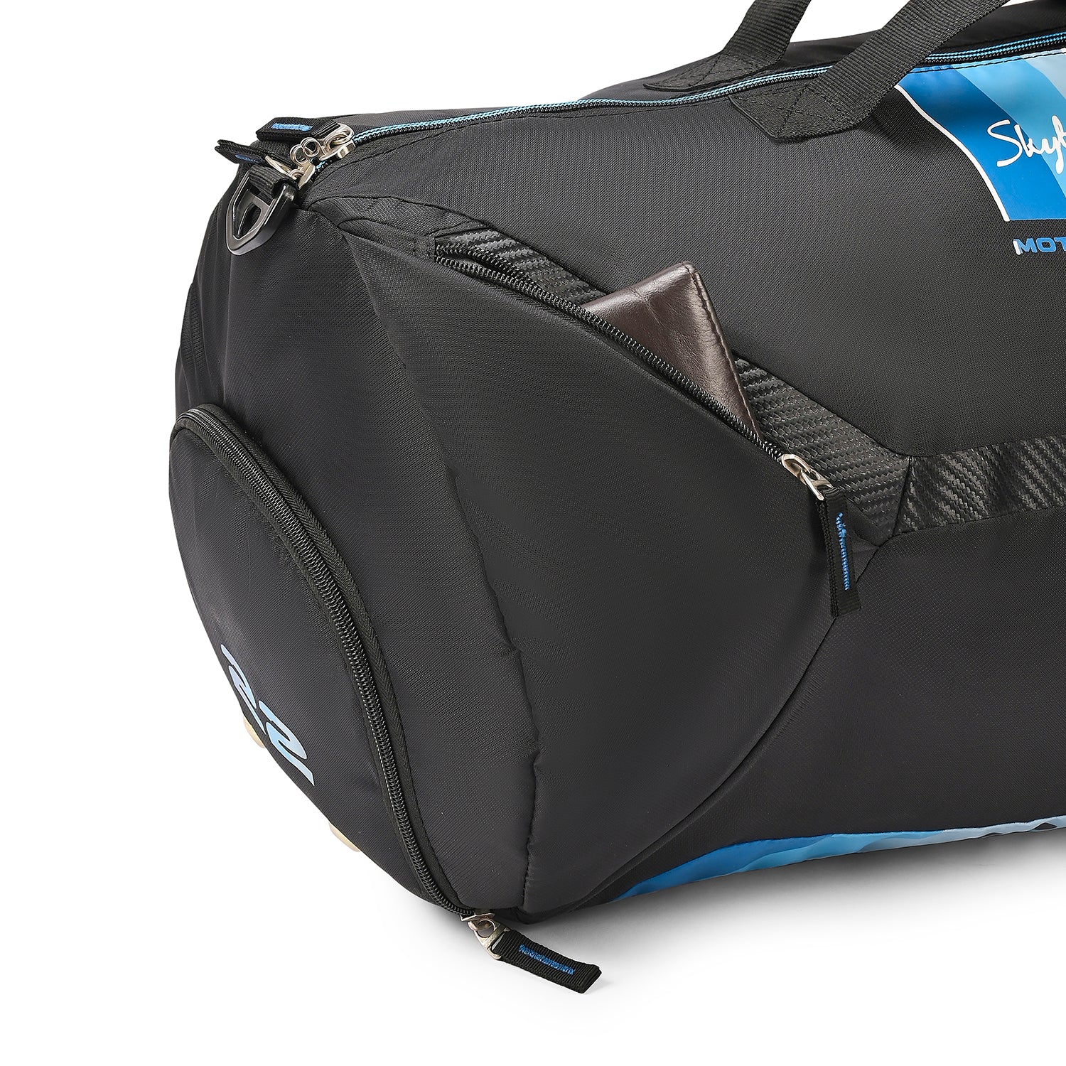 SKYBAGS ENDEAVR GYM DUFFLE BAG BLACK AND BLUE - Image 9