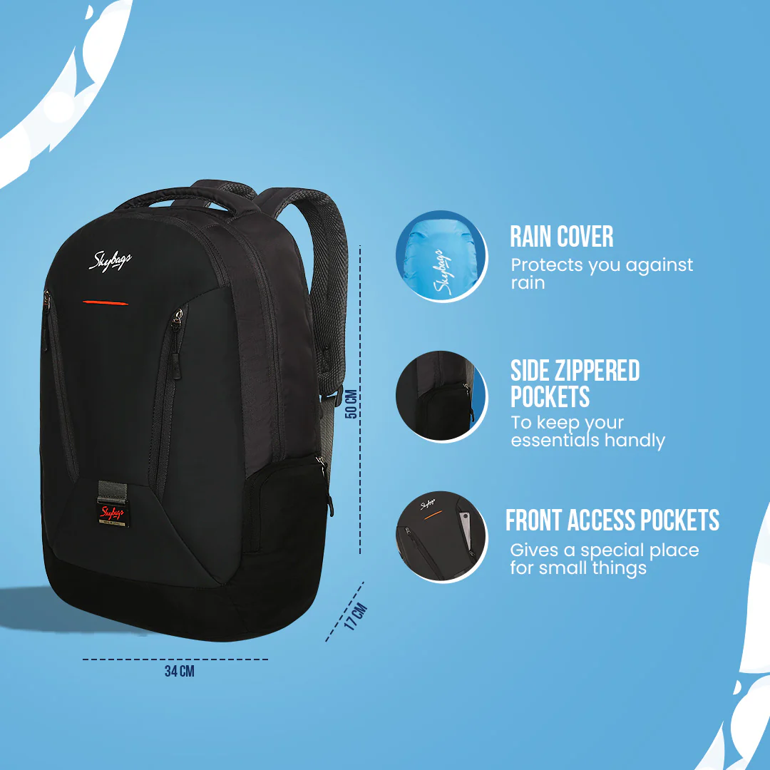 Skybags Fox Business Pro Laptop Backpack (H) Grey - Image 4