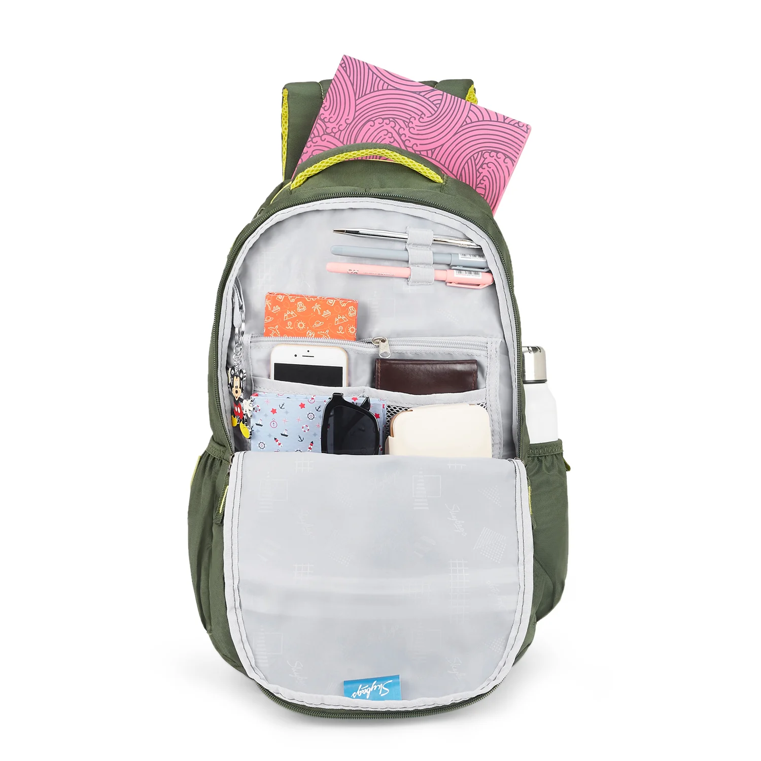 Skybags Fuse 27L Backpack Green - Image 8