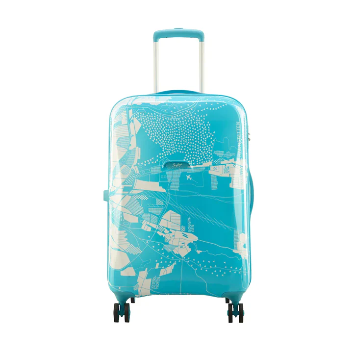 SKYBAGS GLOBERUNNER HARD CASE LUGGAGE TROLLEY BAG LIGHT BLUE - Image 13