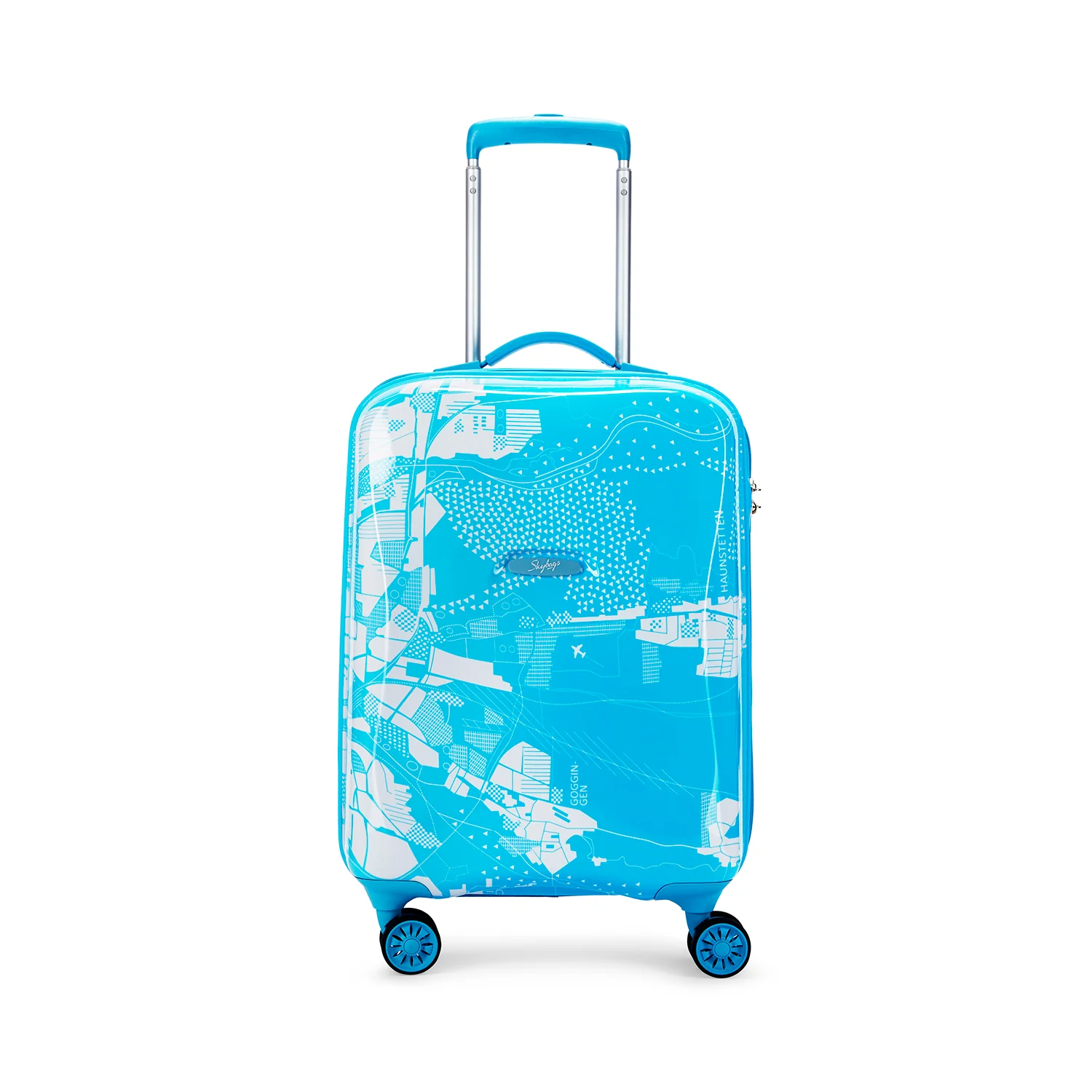 SKYBAGS GLOBERUNNER HARD CASE LUGGAGE TROLLEY BAG LIGHT BLUE - Image 2