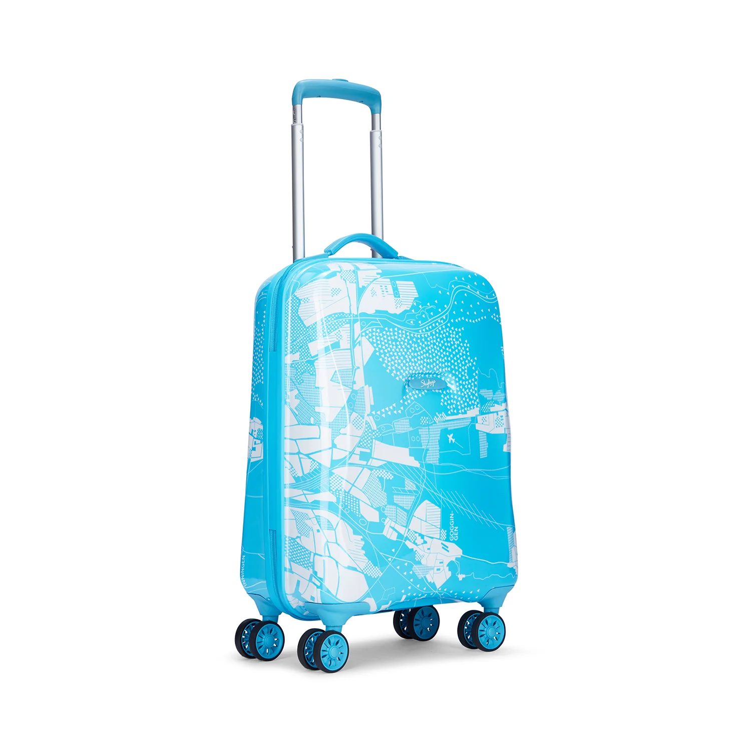 SKYBAGS GLOBERUNNER HARD CASE LUGGAGE TROLLEY BAG LIGHT BLUE - Image 4