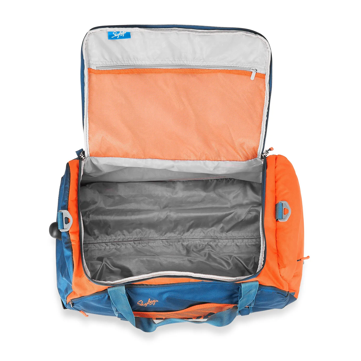 SKYBAGS HUSTLE DUFFLE MEDIUM CHECKIN LUGGAGE TROLLEY BAG ORANGE - Image 6
