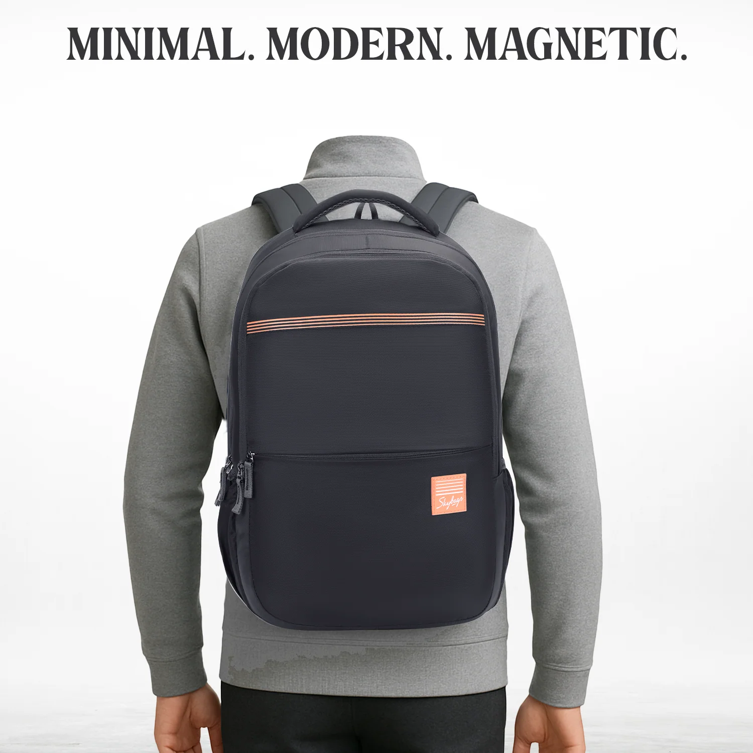 Skybags Index Laptop Bag For Men Grey - Image 6