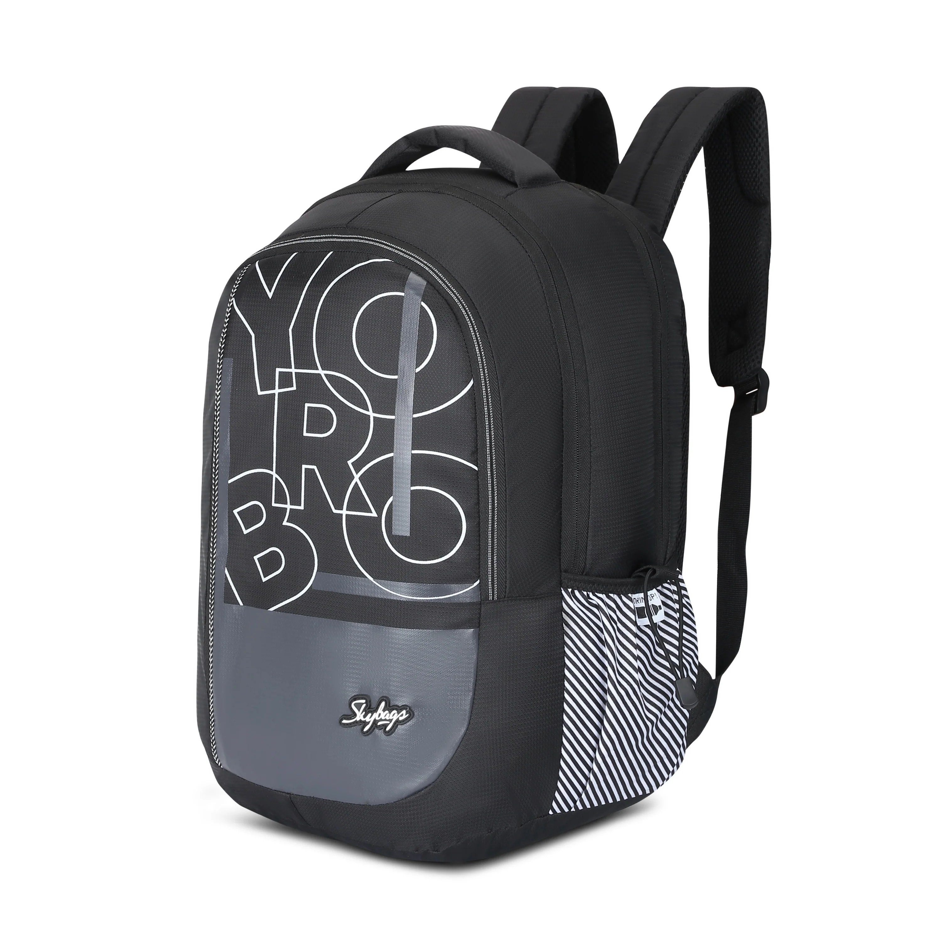 Skybags KLAN 03  SCHOOL BACKPACK BLACK - Image 2