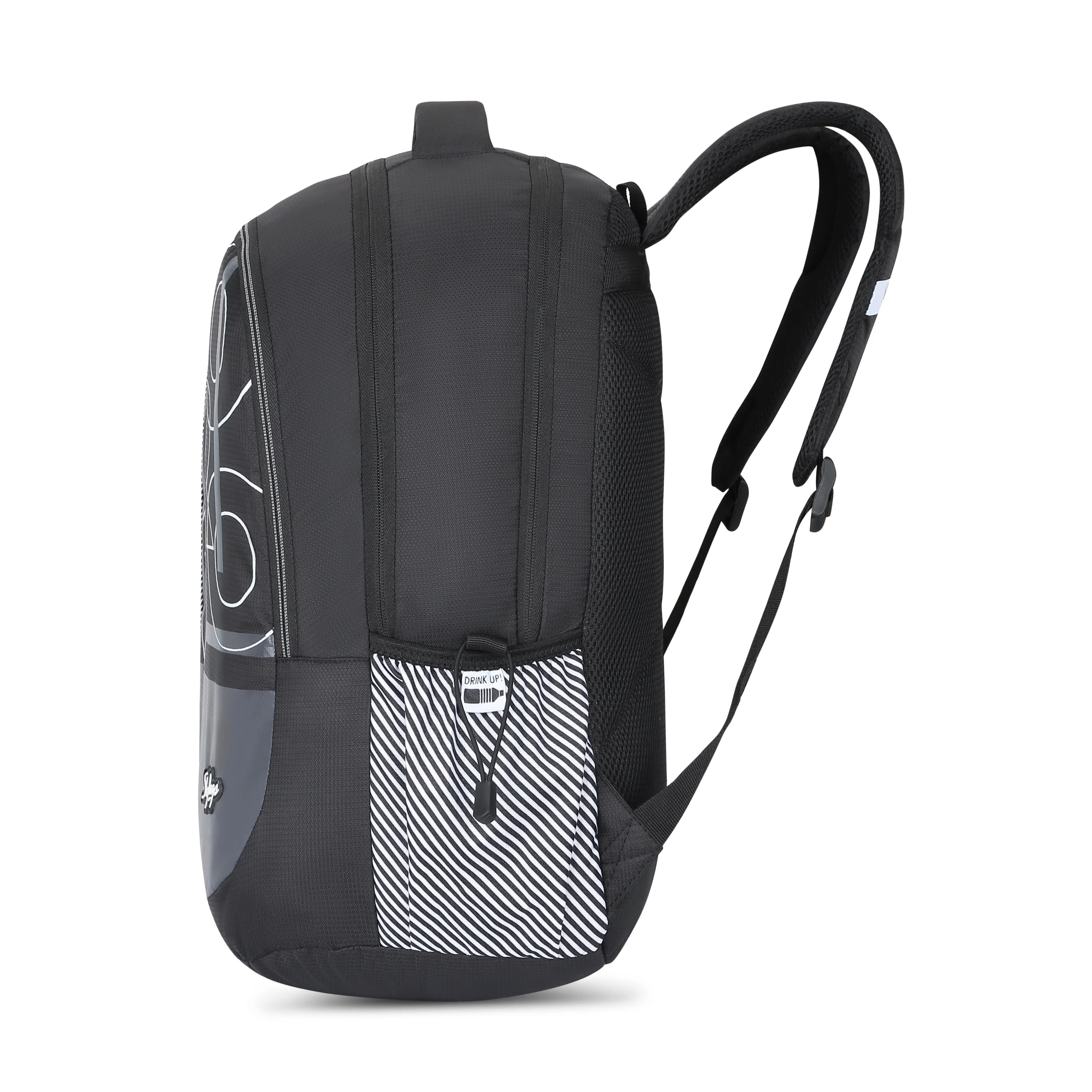 Skybags KLAN 03  SCHOOL BACKPACK BLACK - Image 4