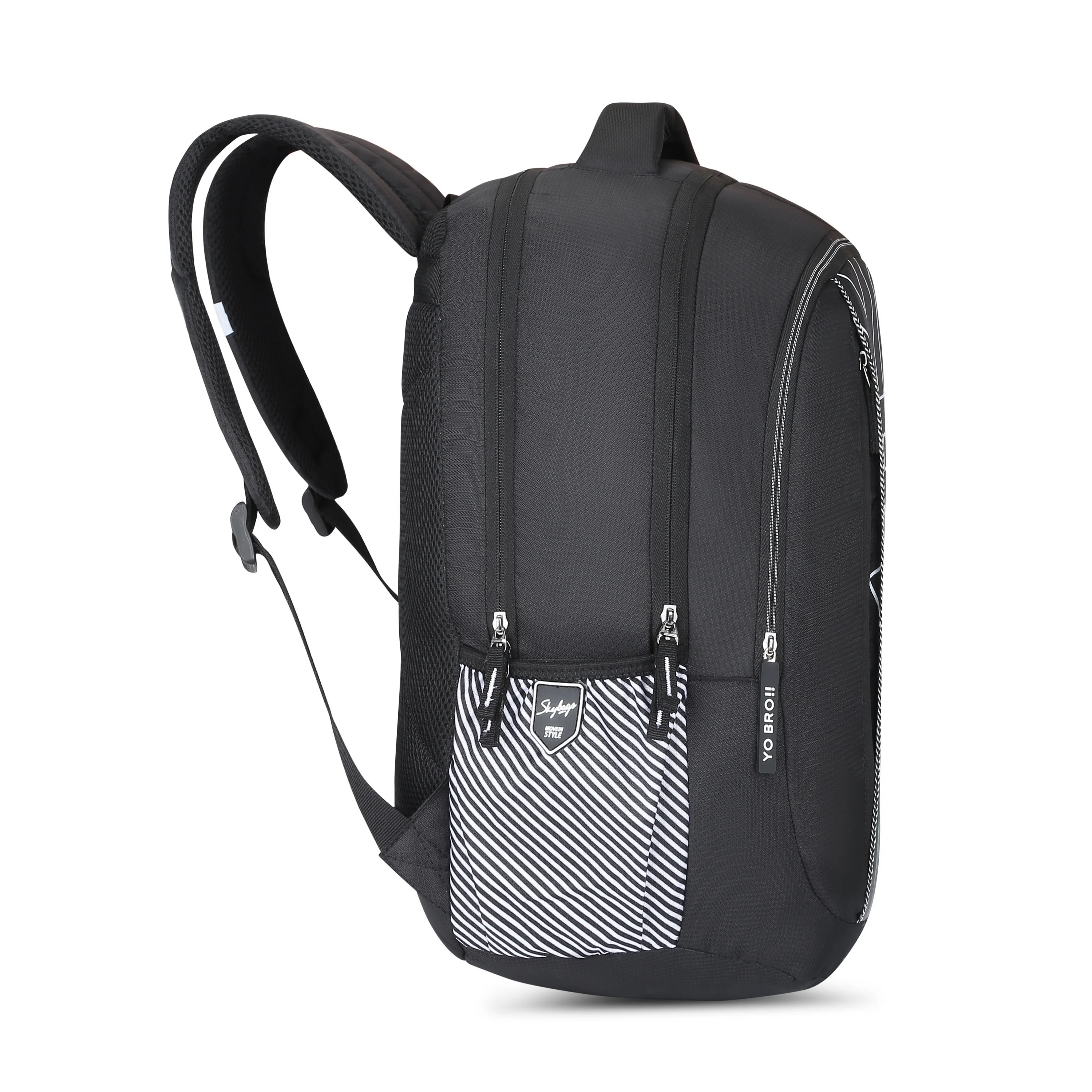 Skybags KLAN 03  SCHOOL BACKPACK BLACK - Image 5
