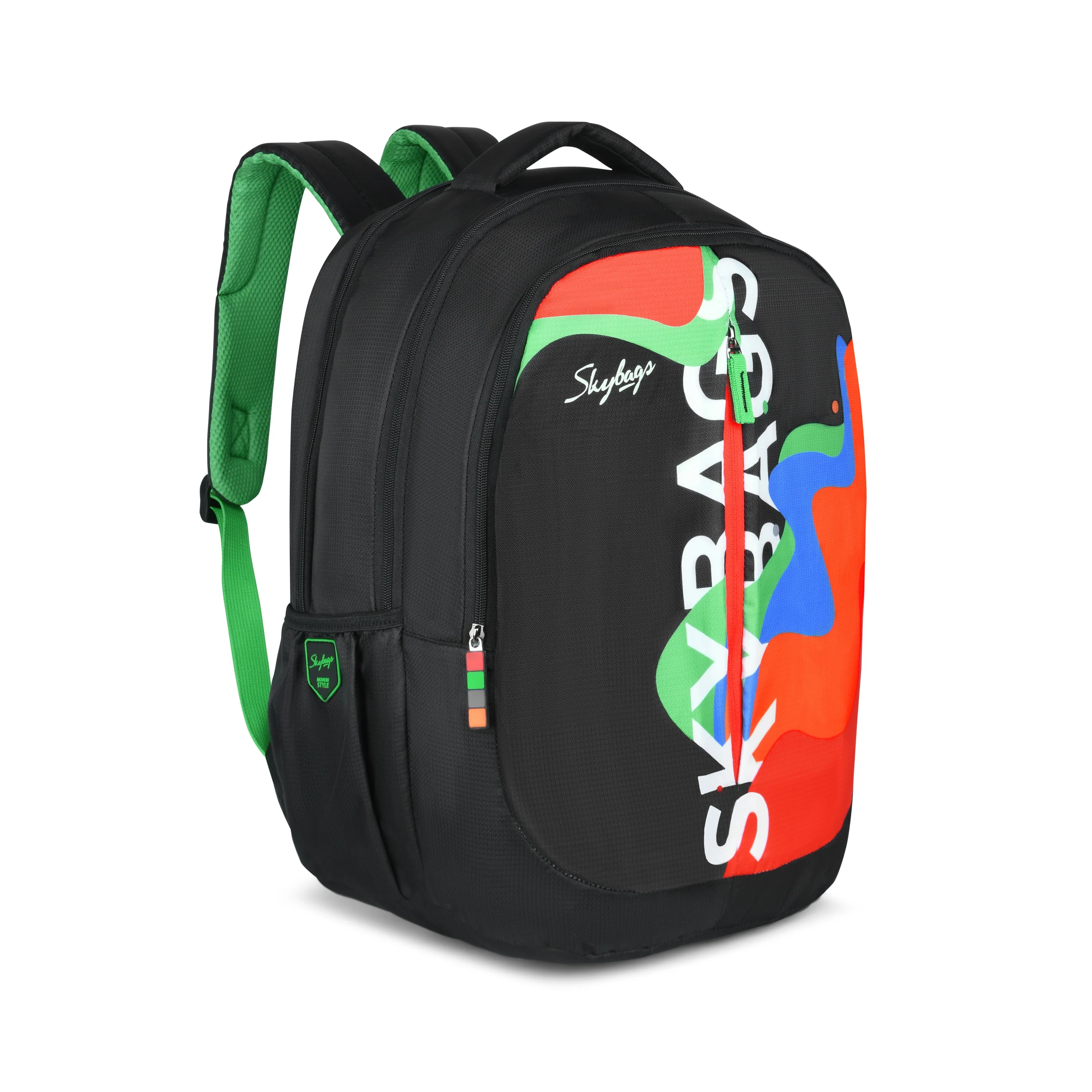 Skybags KLAN 05  SCHOOL BACKPACK BLACK - Image 3