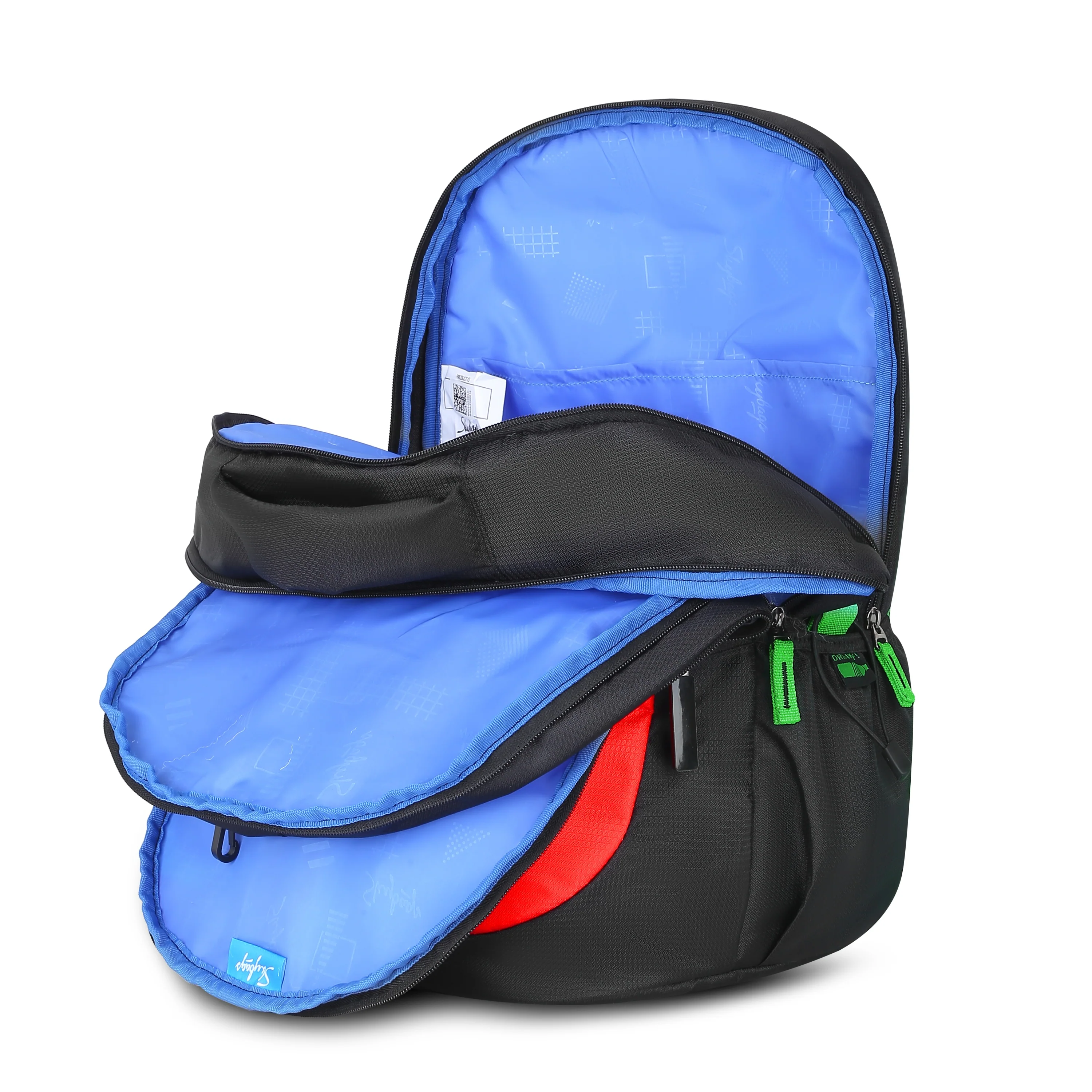 Skybags KLAN 05  SCHOOL BACKPACK BLACK - Image 9