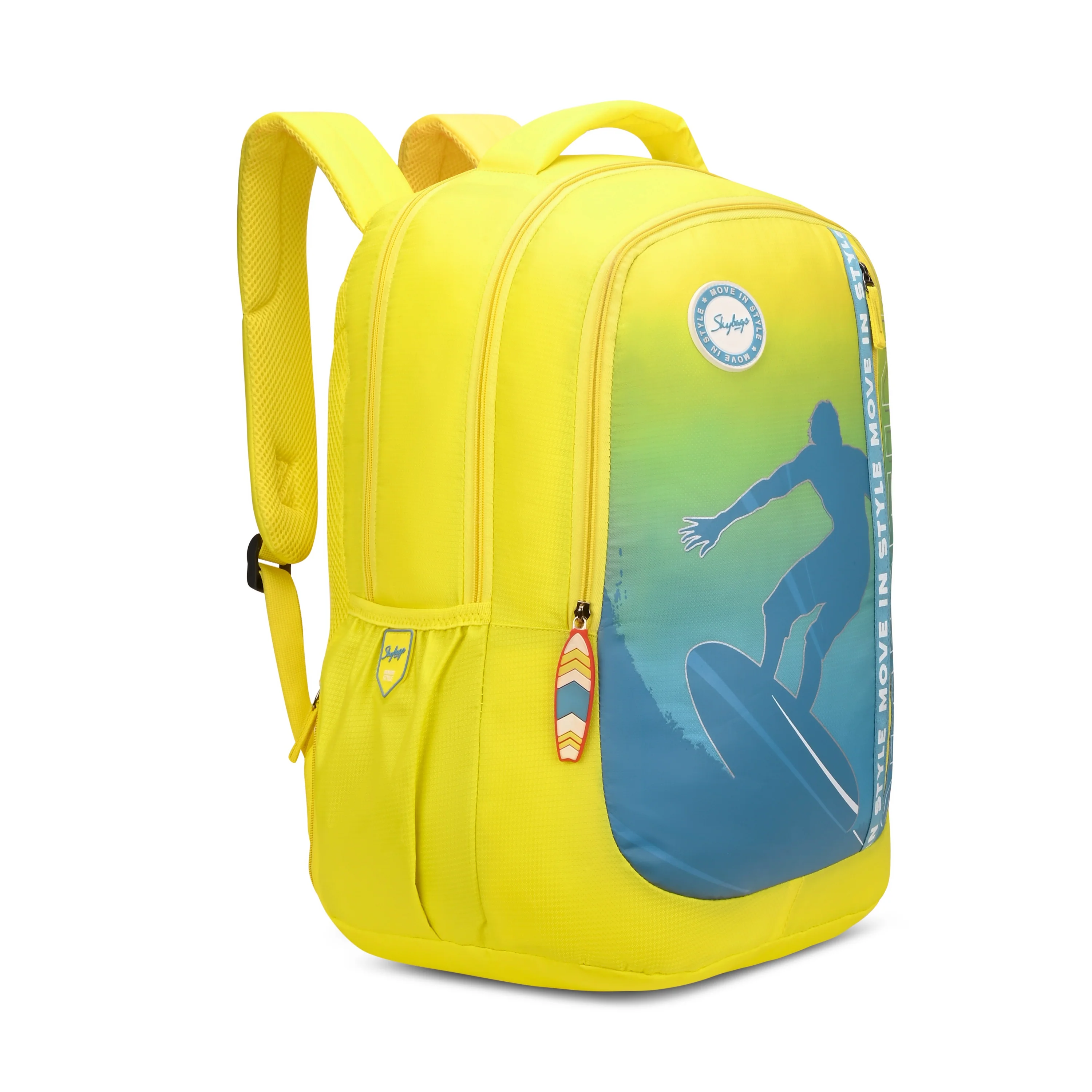 Skybags KLAN PLUS 03 SCHOOL BACKPACK YELLOW - Image 3