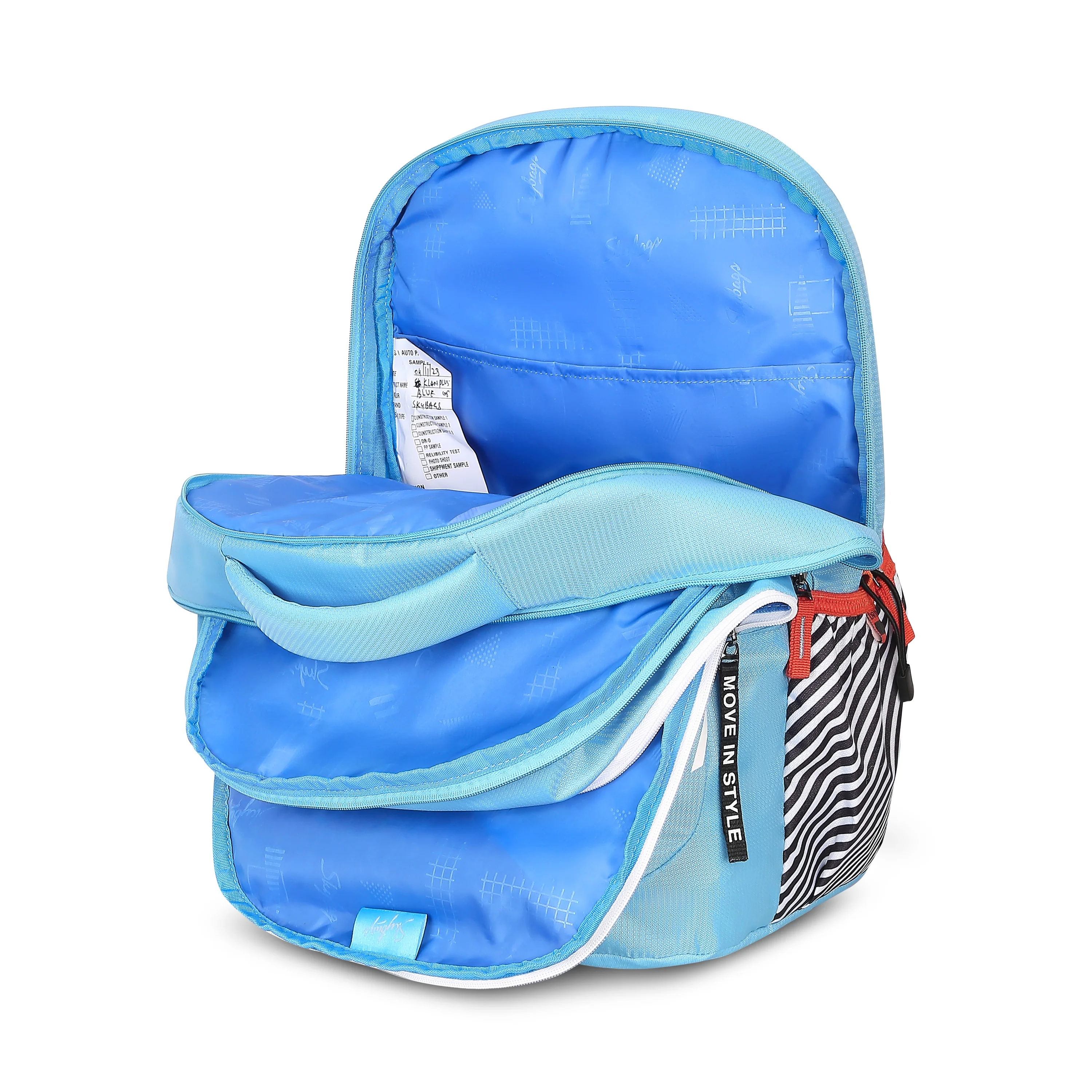Skybags KLAN PLUS 05 SCHOOL BACKPACK SKYBLUE - Image 9