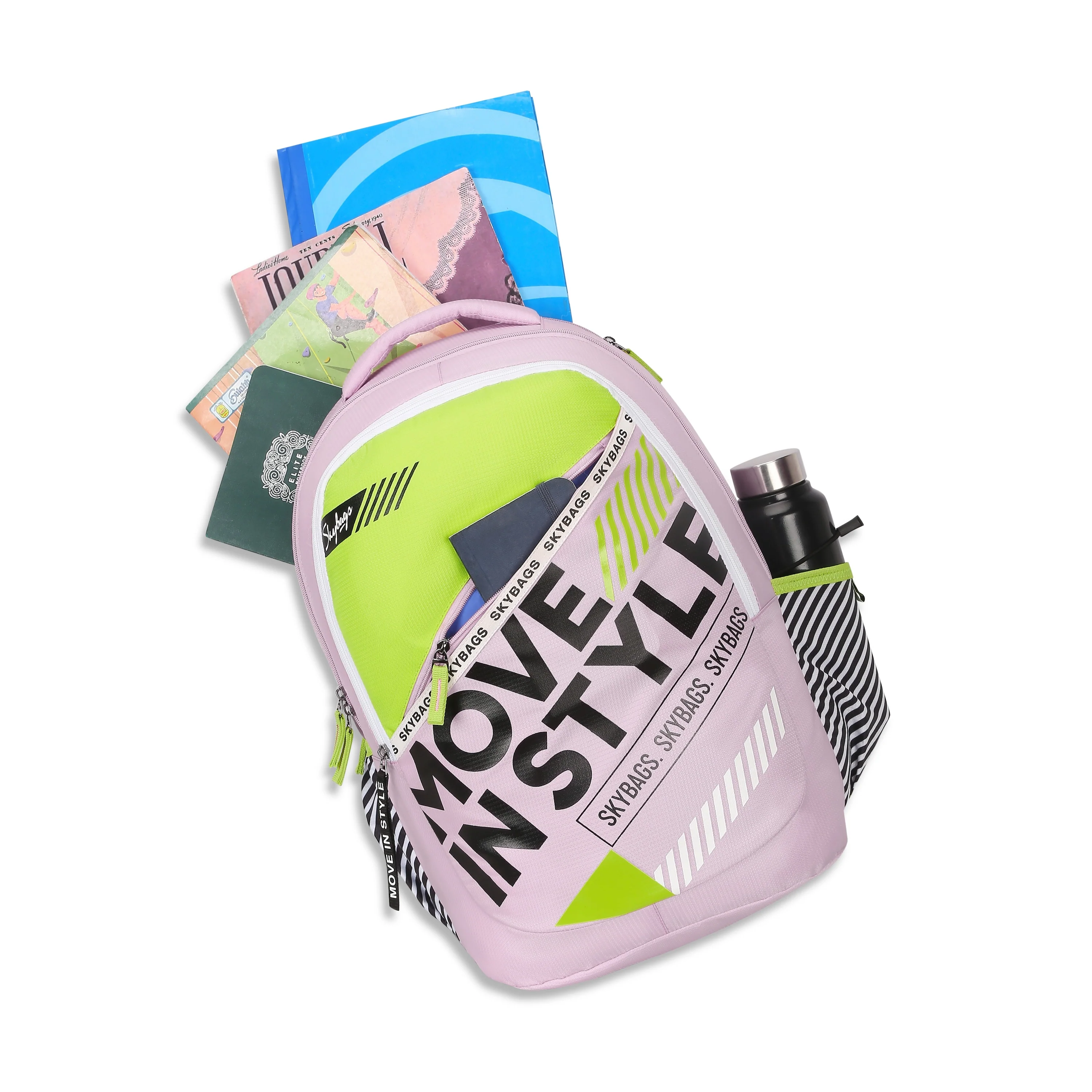 Skybags KLAN PLUS 05 SCHOOL BACKPACK SKYBLUE - Image 18