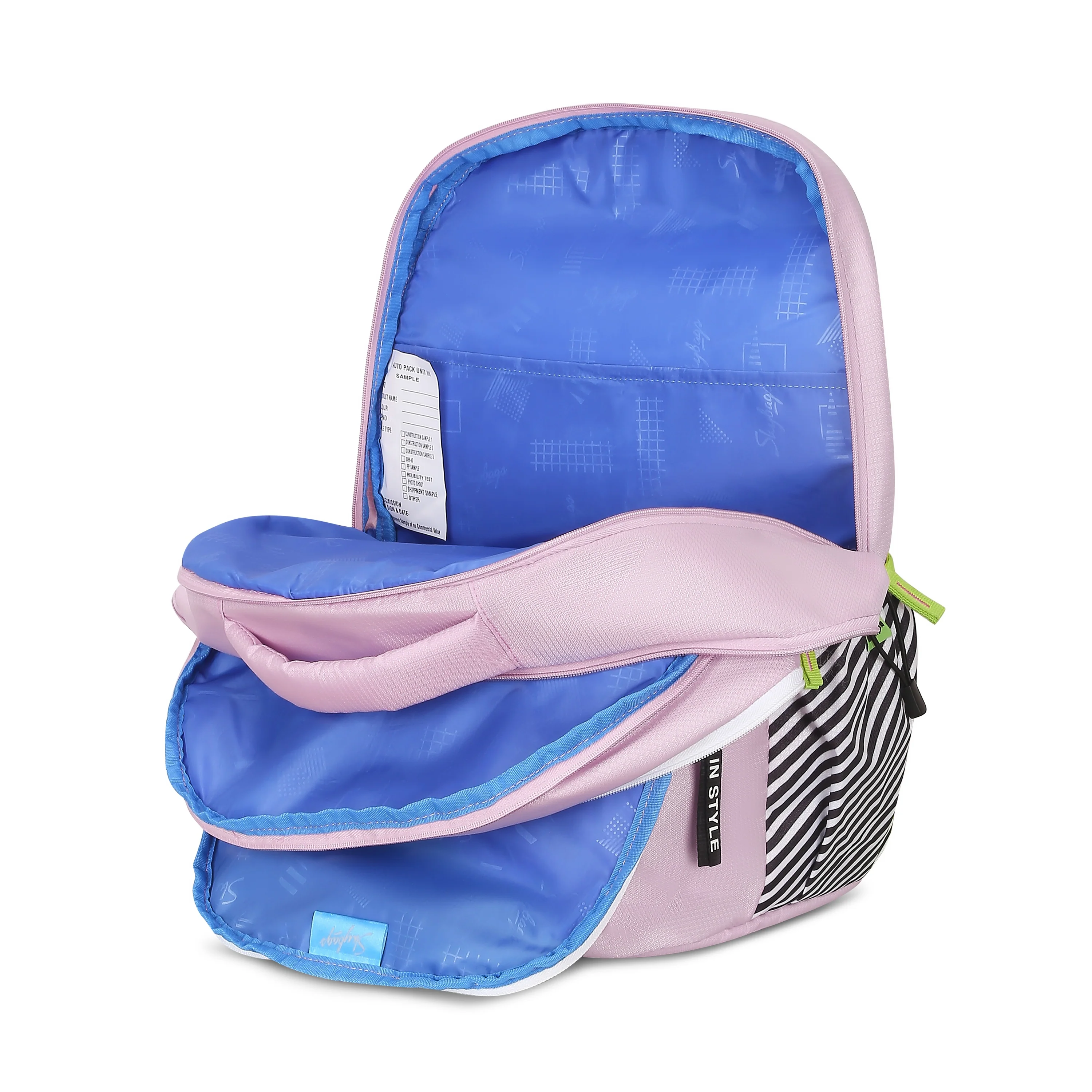 Skybags KLAN PLUS 05 SCHOOL BACKPACK SKYBLUE - Image 19