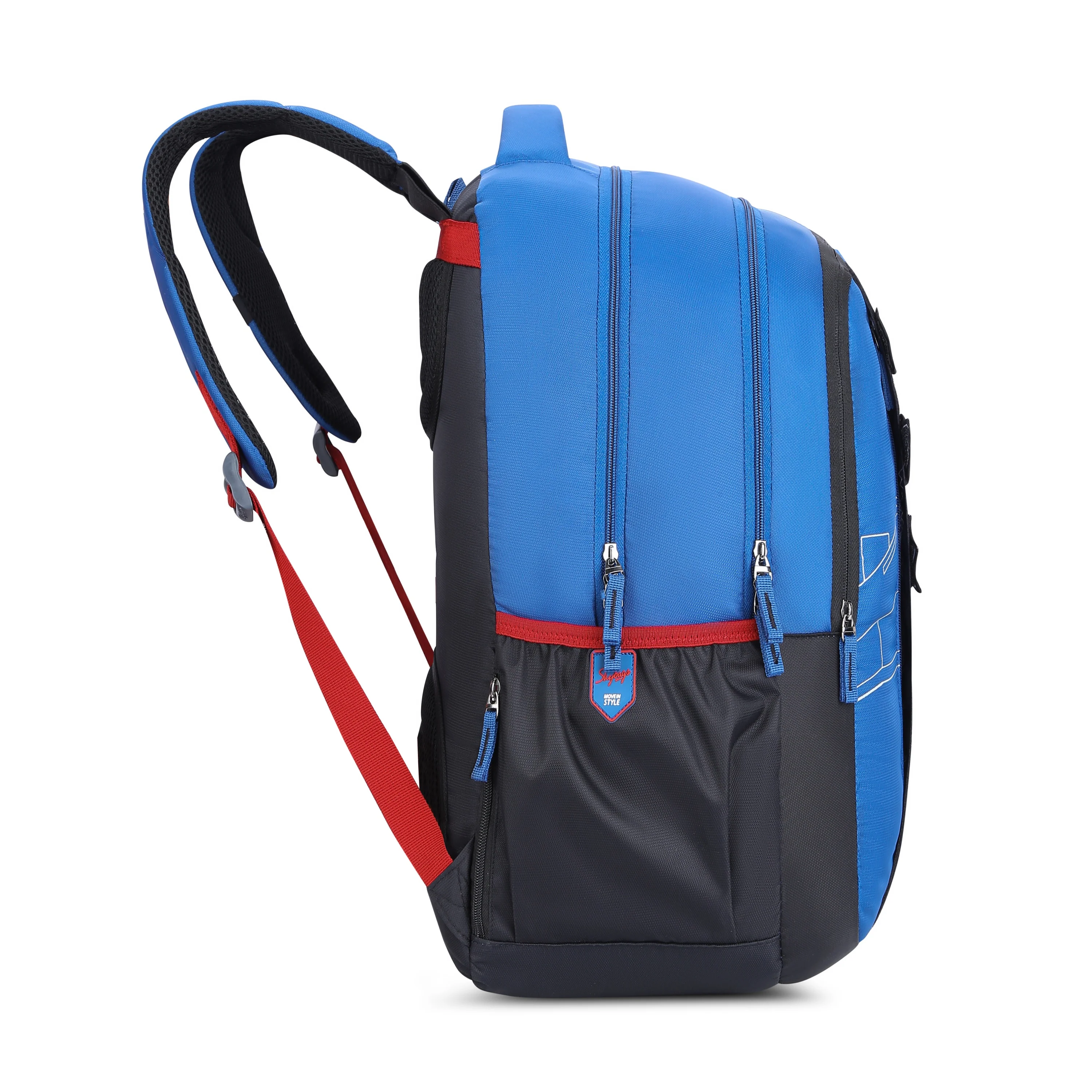 Skybags MAZE PRO 05 SCHOOL BACKPACK BLUE BLACK - Image 5