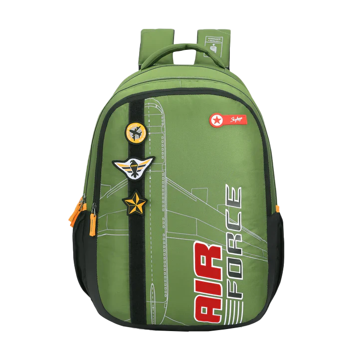 Skybags MAZE PRO 05 SCHOOL BACKPACK GREEN BLACK