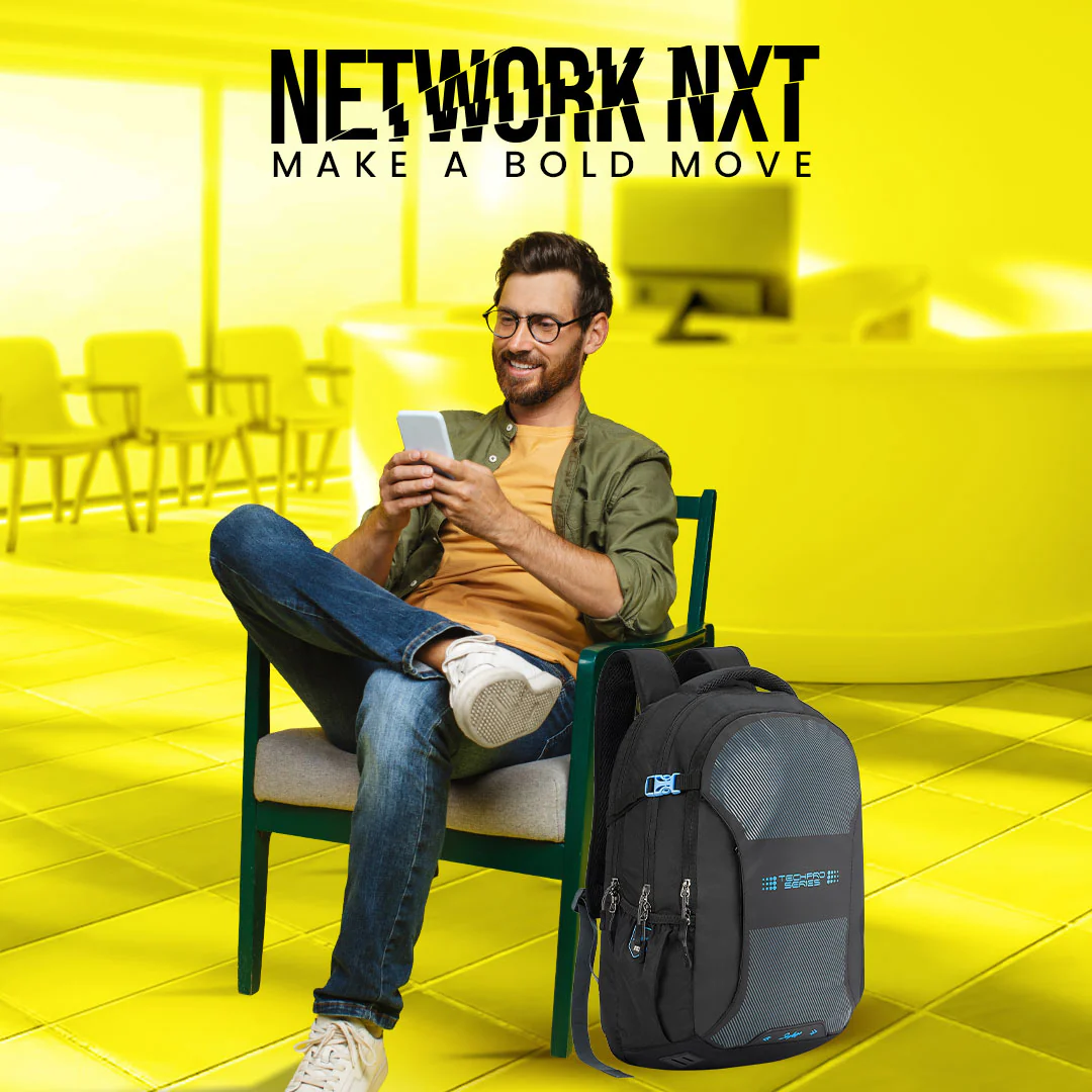 Skybags Network Nxt 01 (E) Laptop Backpack Black - Image 2