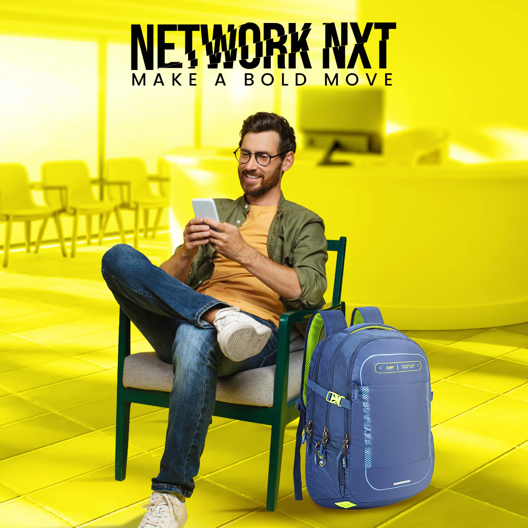 Skybags Network Nxt 01 (E) Laptop Backpack Blue - Image 2
