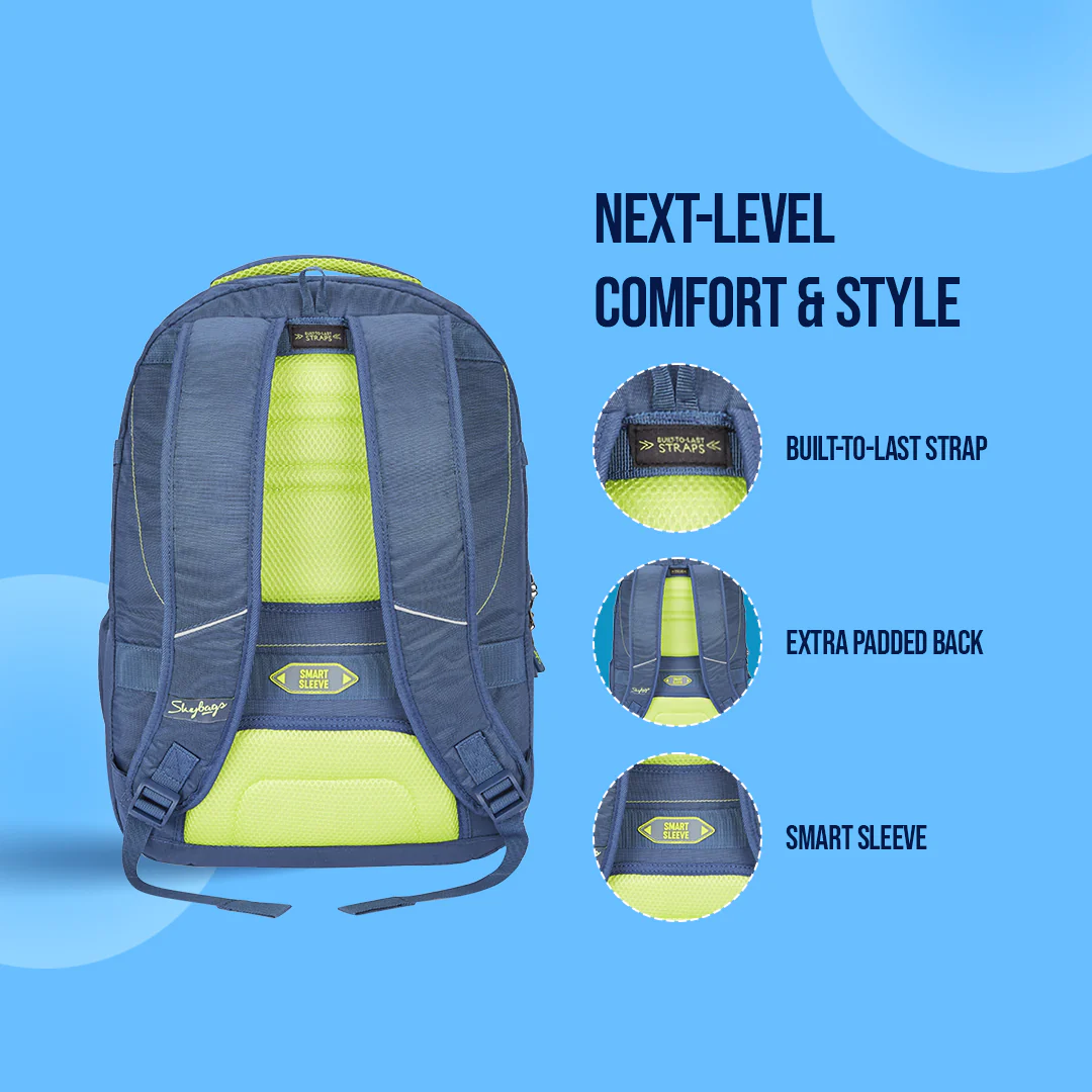 Skybags Network Nxt 01 (E) Laptop Backpack Blue - Image 5