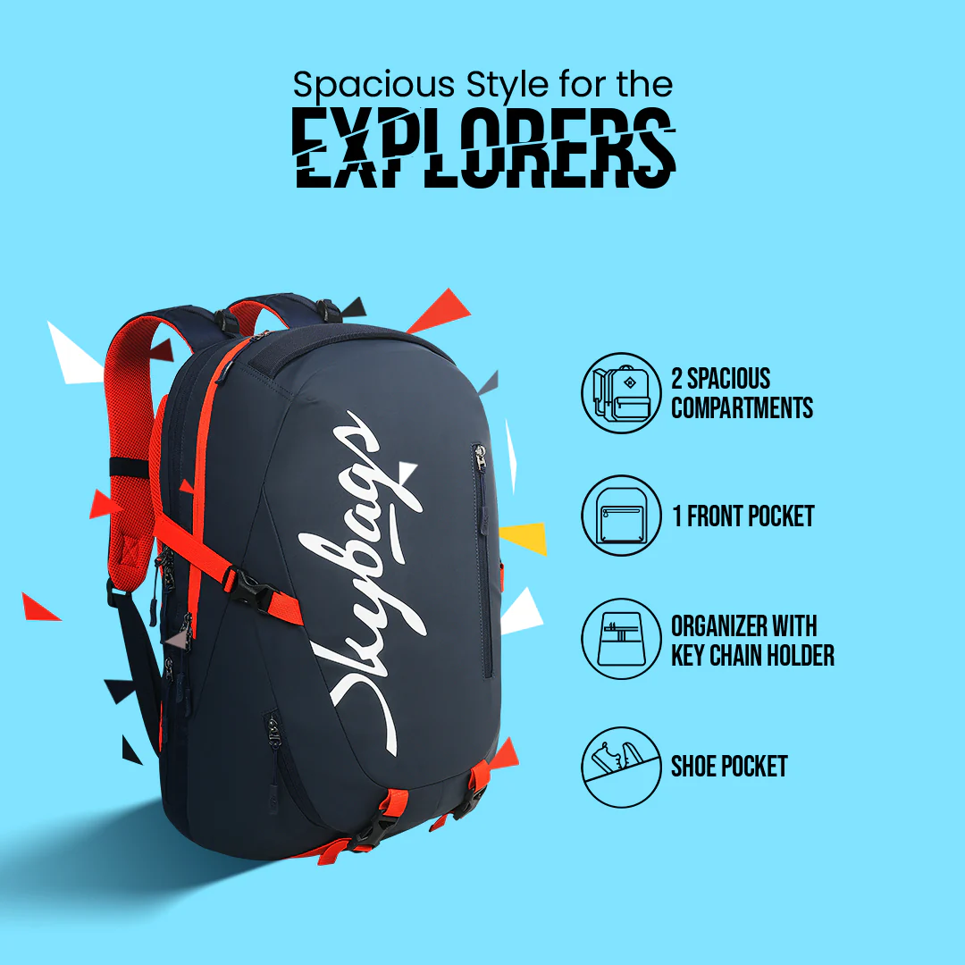 Skybags NEW AETHER 32 LAPTOP WEEKENDER (E) BLUE - Image 3