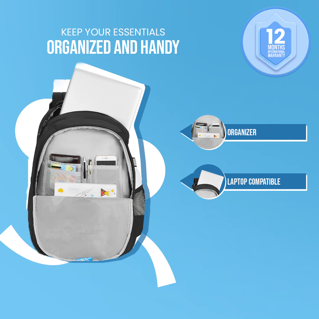 Skybags New Arthur Laptop Backpack (H) Black - Image 3