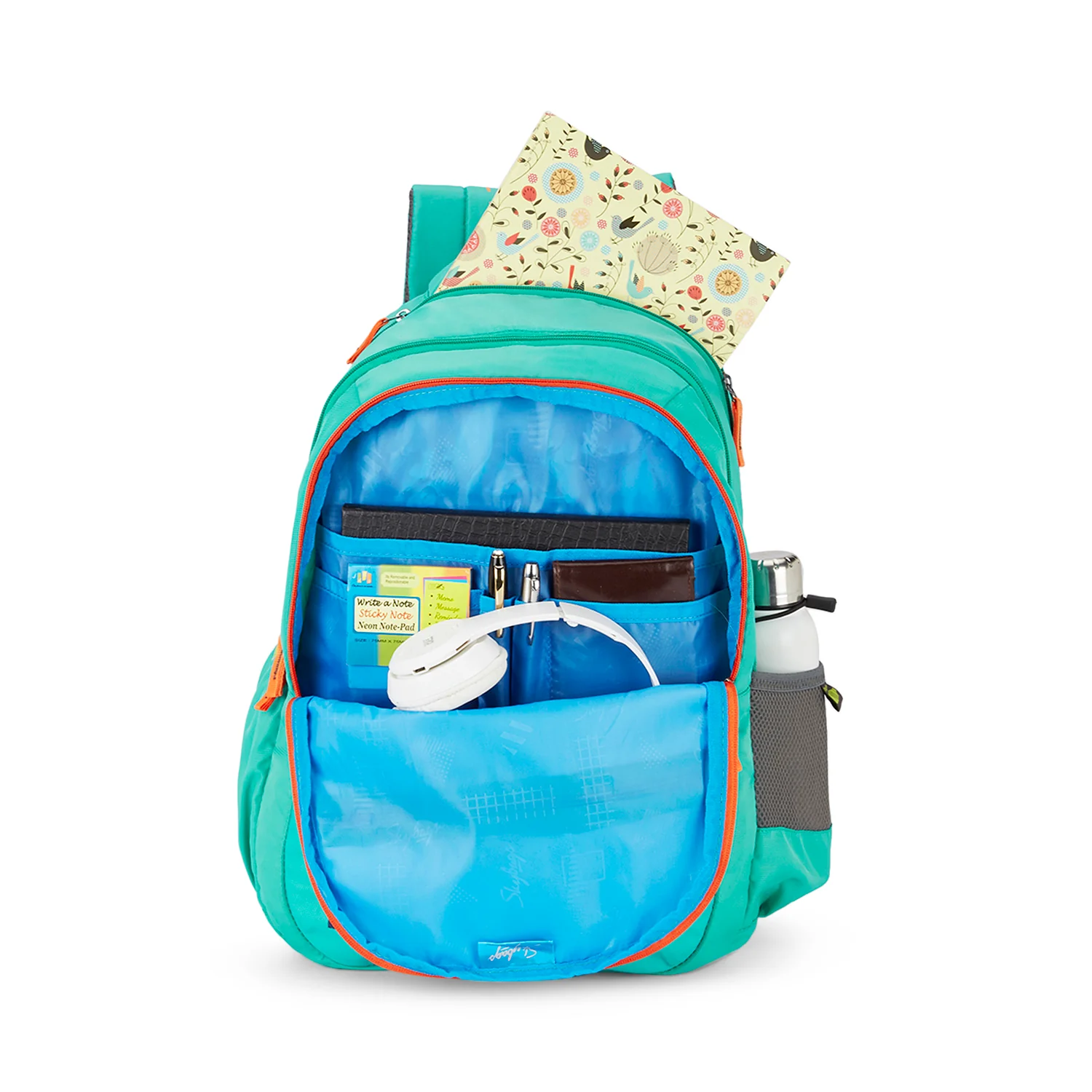 Skybags New Neon 22  02 School Backpack Teal - Image 4