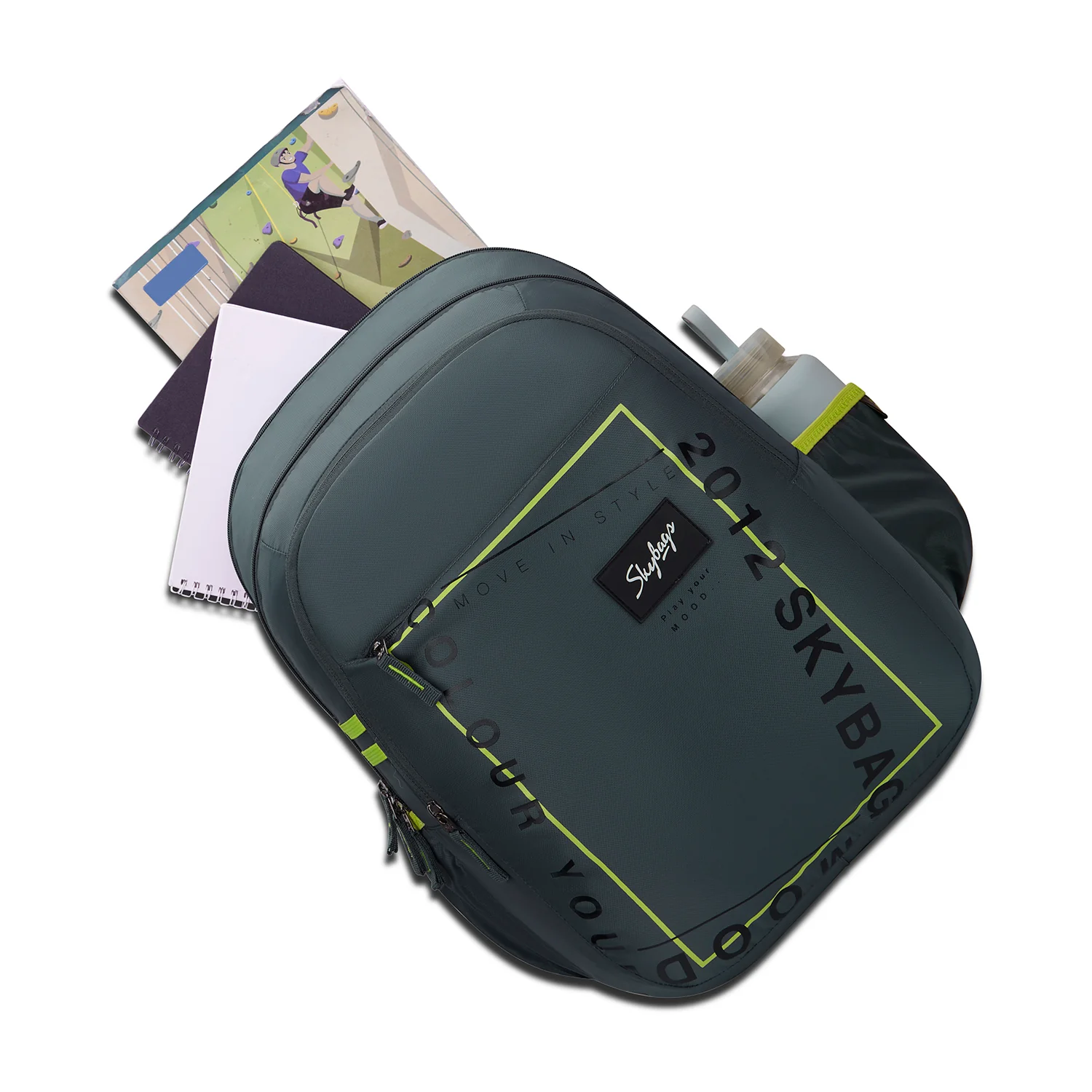 Skybags Peeps Grey 36L School Bag - Image 7
