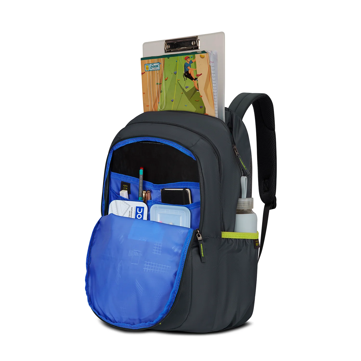 Skybags Peeps Grey 36L School Bag - Image 8