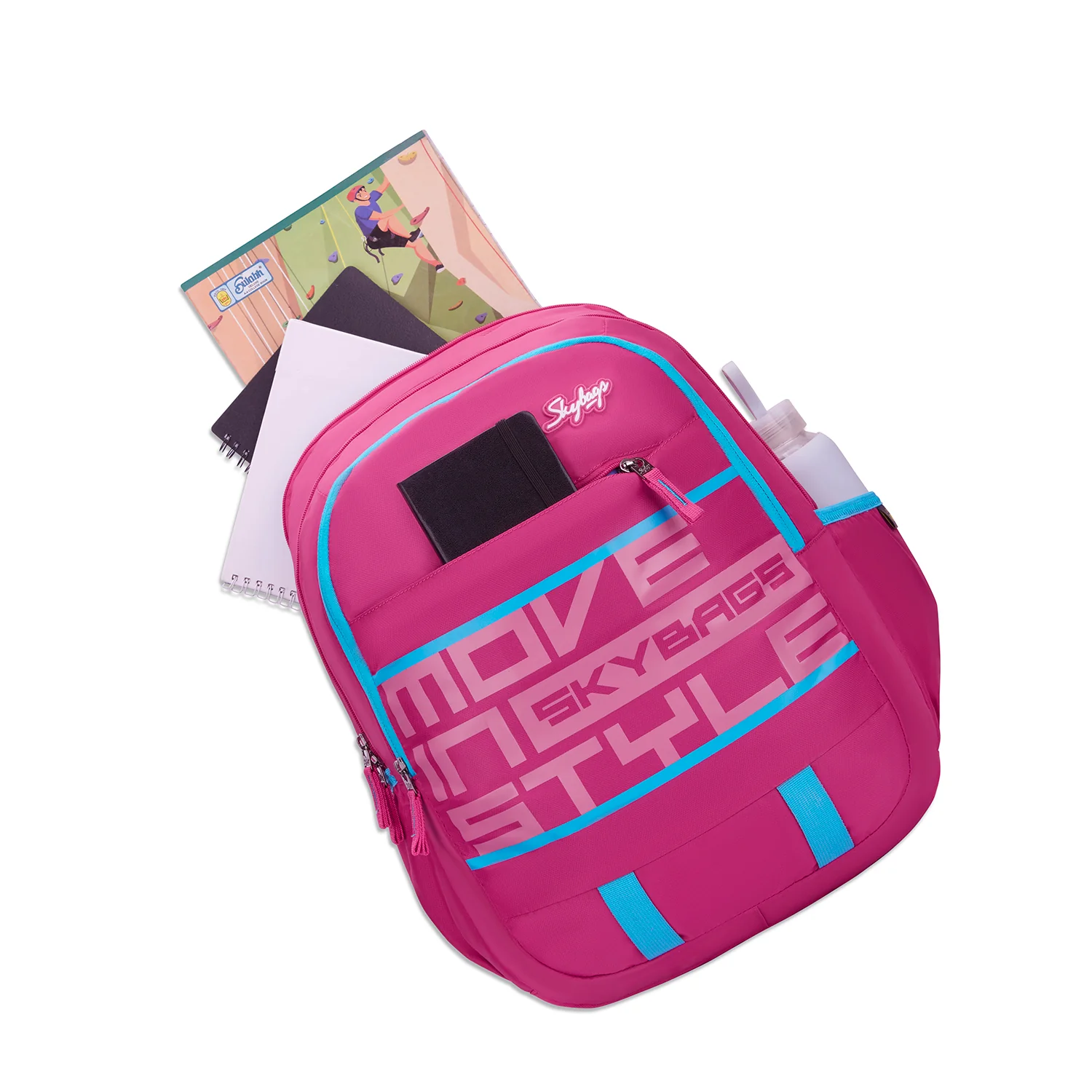 Skybags Peeps Pink 36L School Bag - Image 7