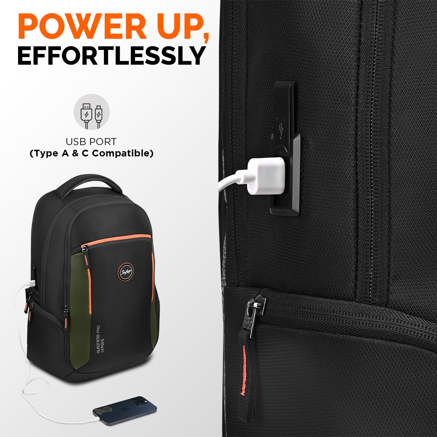 Skybags Propack Max Laptop Backpack Black - Image 5