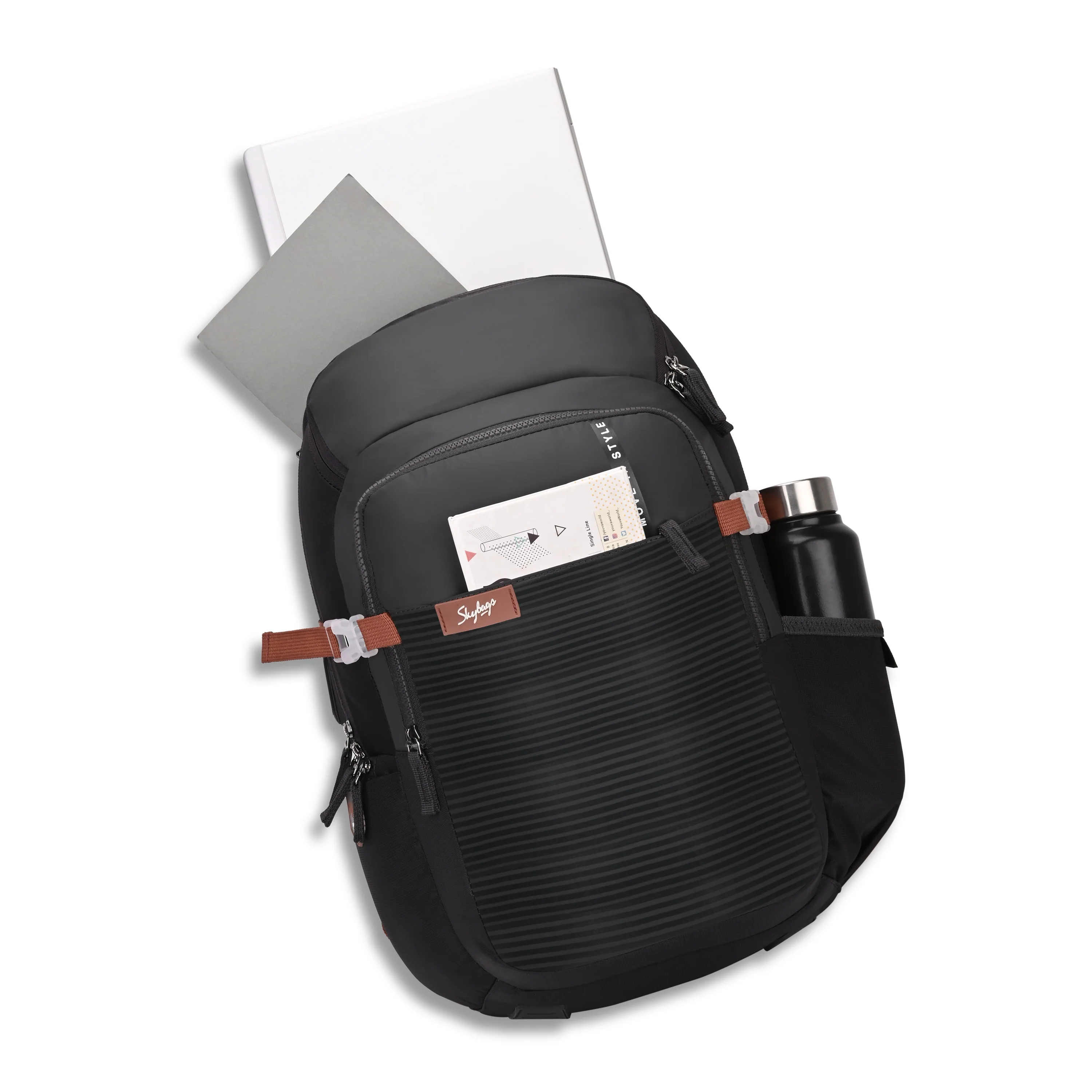 Skybags PROTECH LAPTOP BACKPACK 01 GREY - Image 9