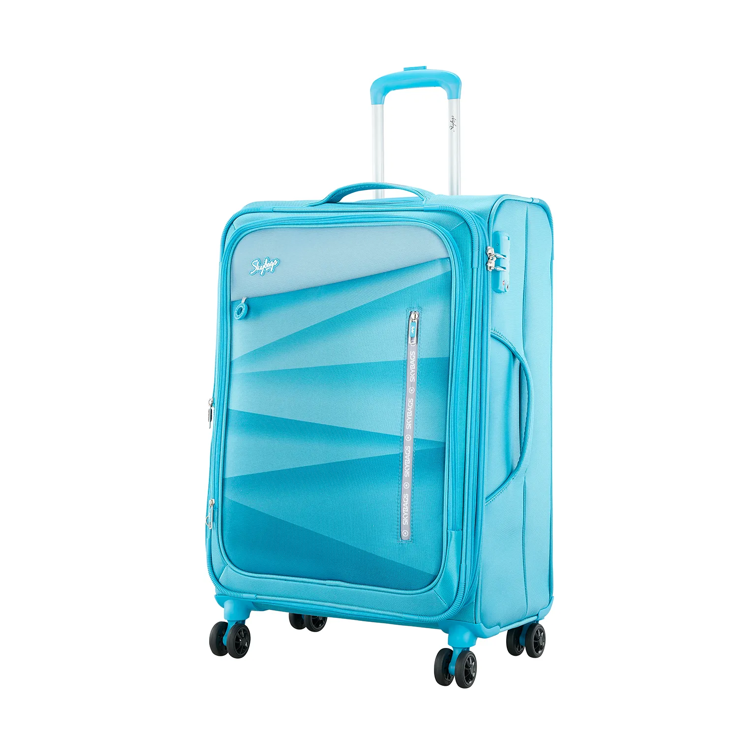SKYBAGS REVERB NXT SOFT CASE LUGGAGE TROLLEY BAG TEAL