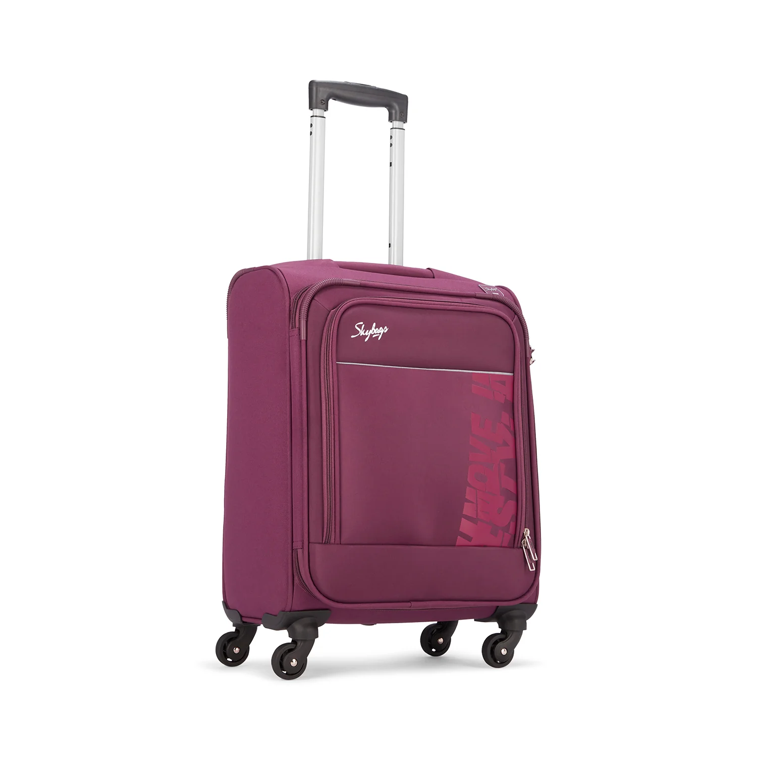 SKYBAGS RHUMBA SOFT CASE LUGGAGE TROLLEY BAG PURPLE - Image 10