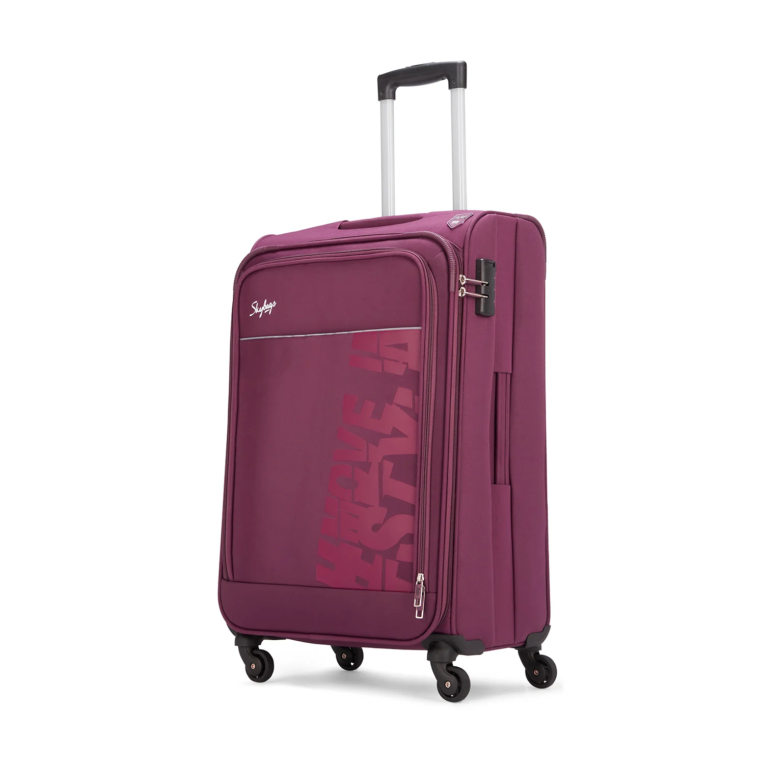 SKYBAGS RHUMBA SOFT CASE LUGGAGE TROLLEY BAG PURPLE - Image 17