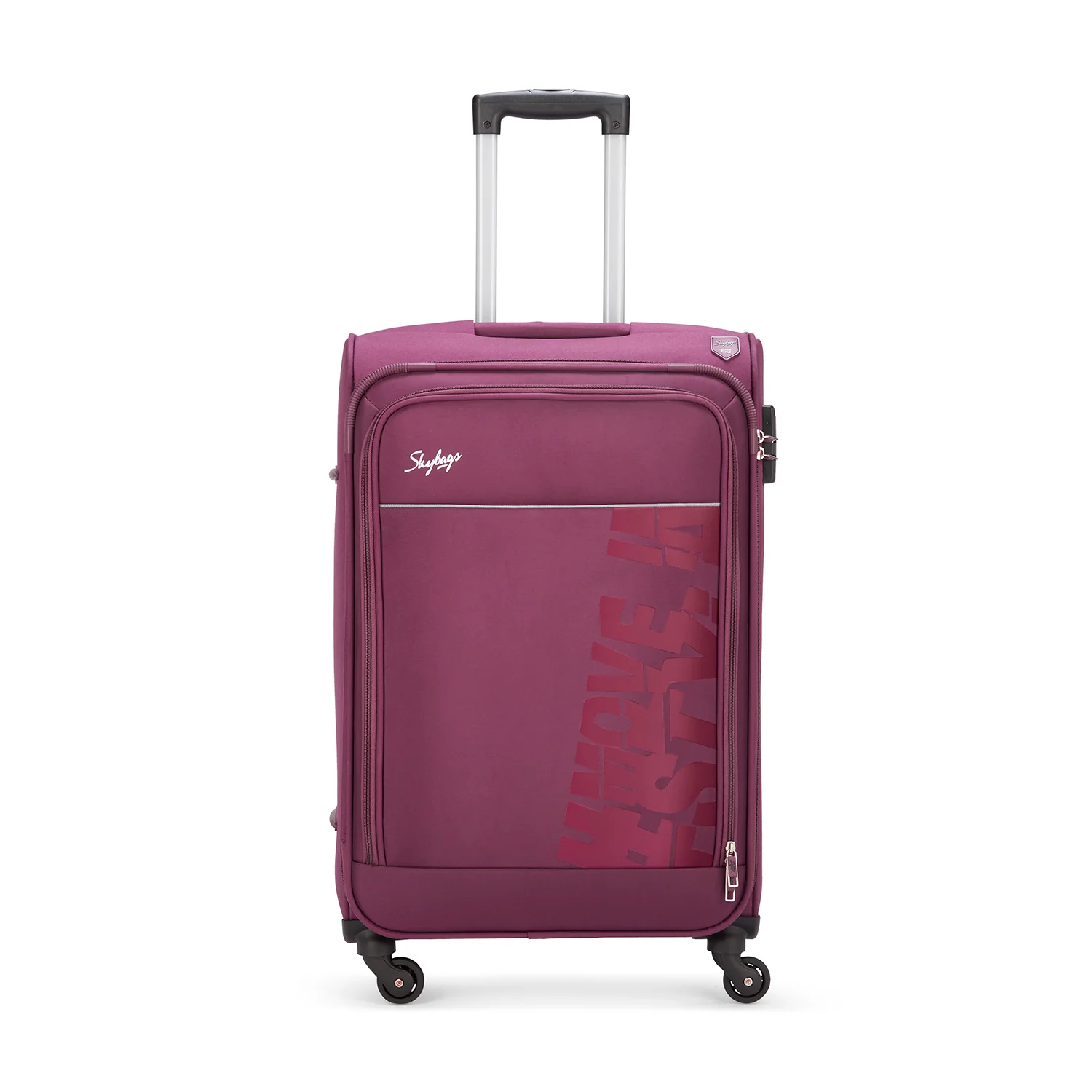 SKYBAGS RHUMBA SOFT CASE LUGGAGE TROLLEY BAG PURPLE - Image 18