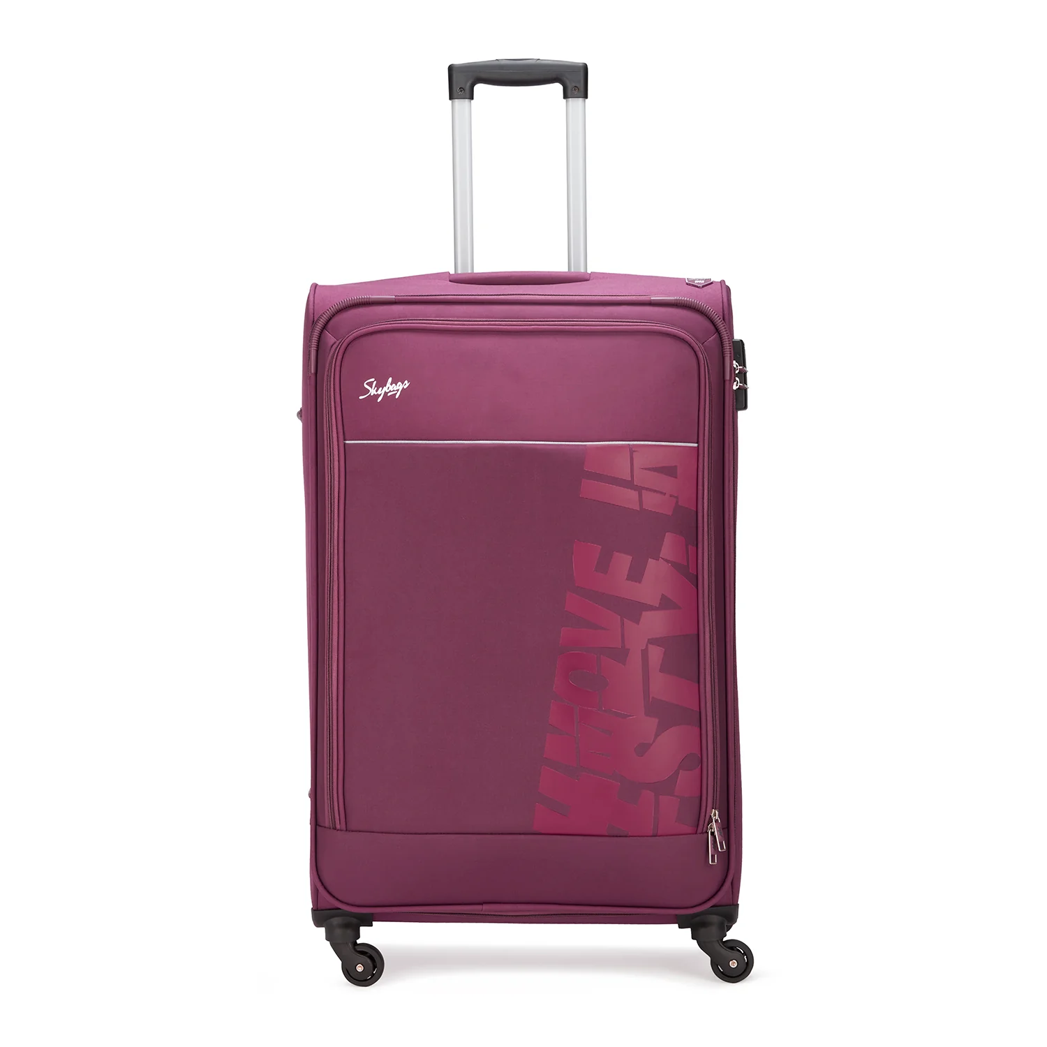 SKYBAGS RHUMBA SOFT CASE LUGGAGE TROLLEY BAG PURPLE - Image 28