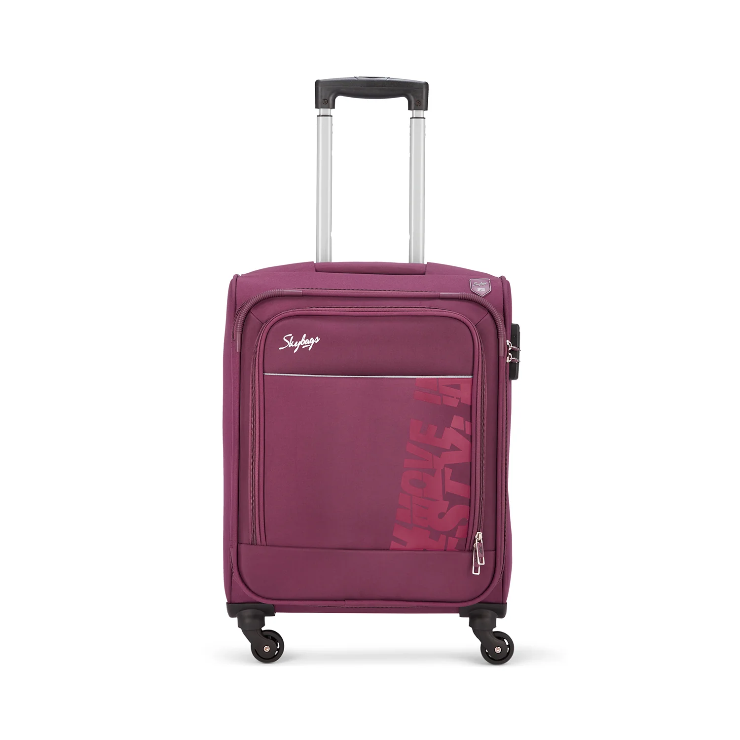 SKYBAGS RHUMBA SOFT CASE LUGGAGE TROLLEY BAG PURPLE - Image 8