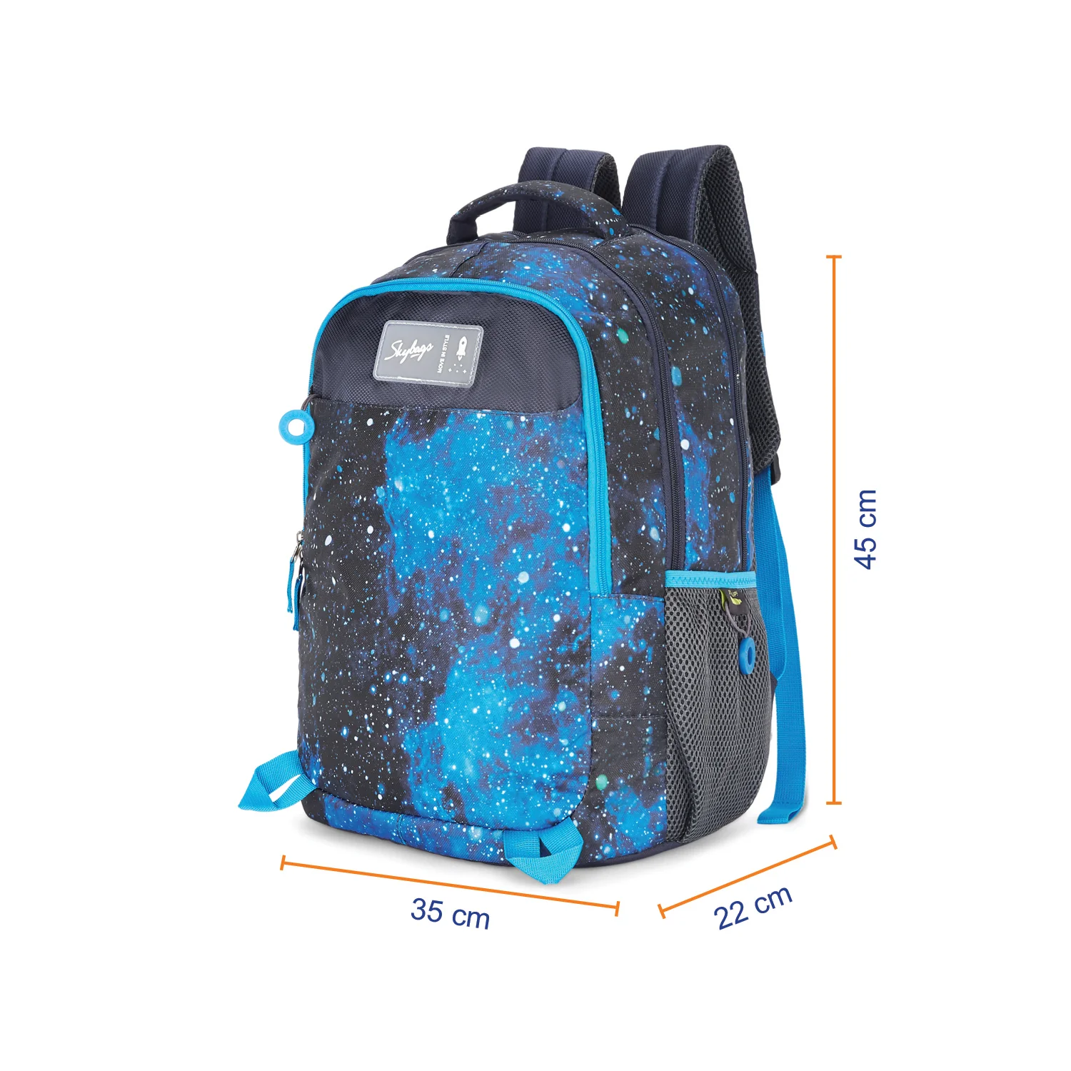Skybags Riddle 1 School Bp Black - Image 9