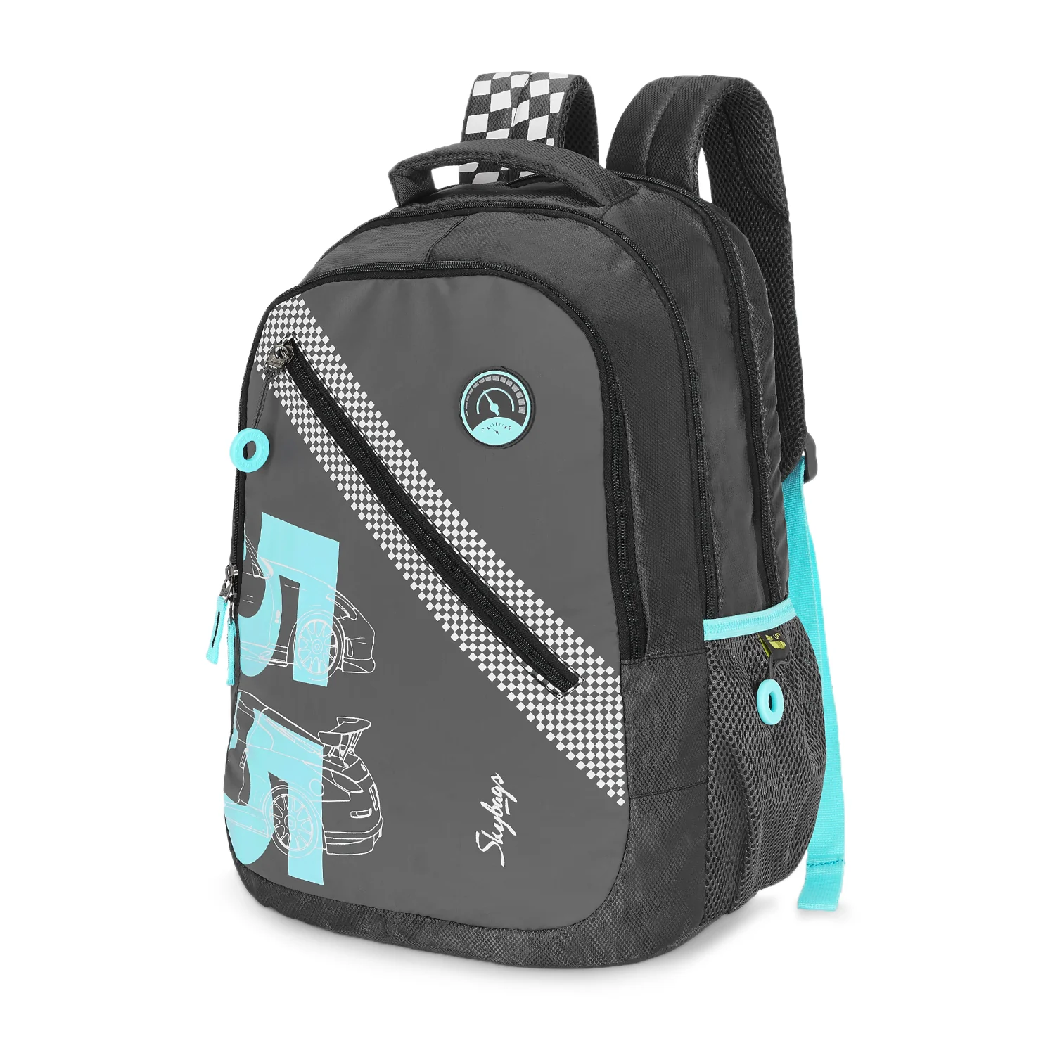 Skybags Riddle 3 School Bp Black - Image 2