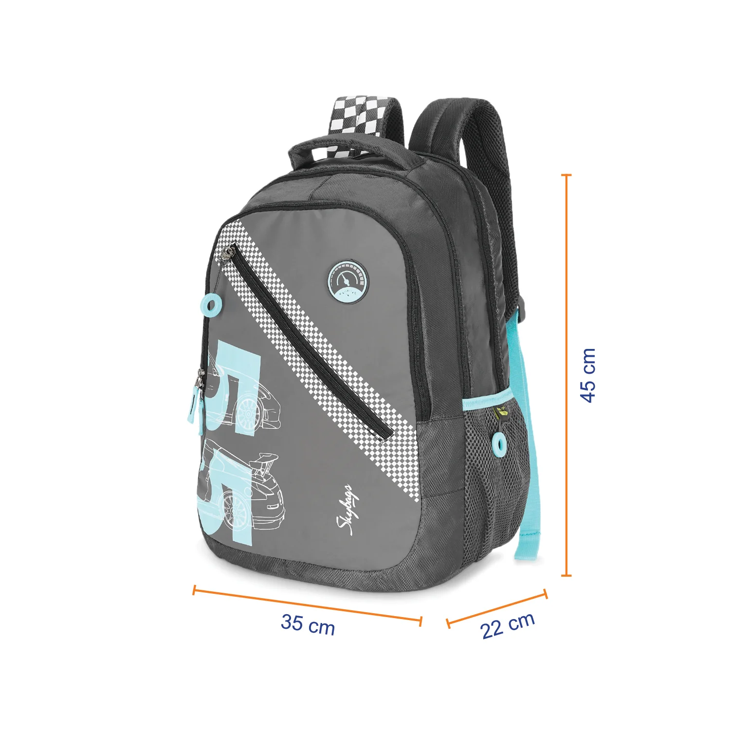 Skybags Riddle 3 School Bp Black - Image 9