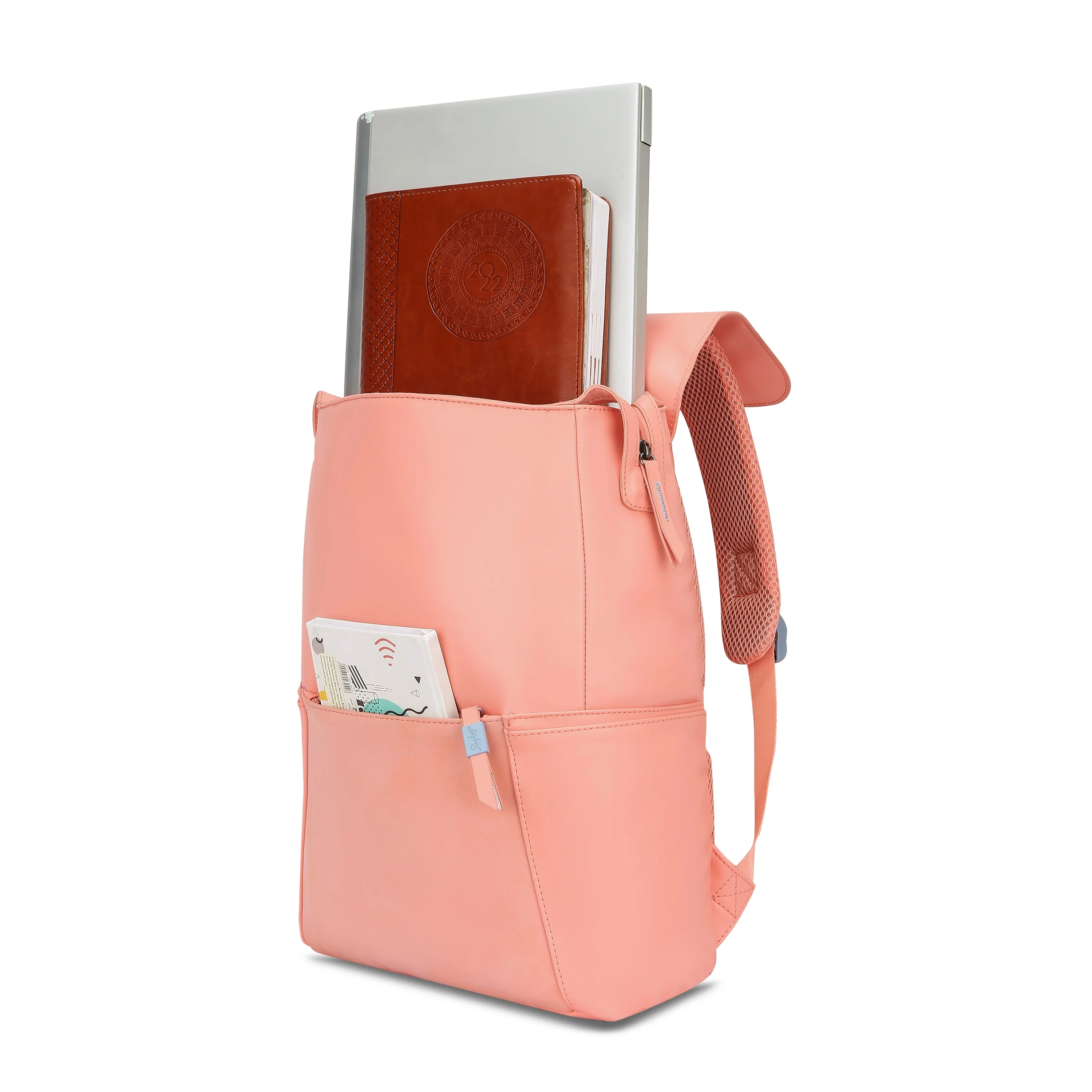 Skybags RIZZ 01 LAPTOP BACKPACK PEACH - Image 7