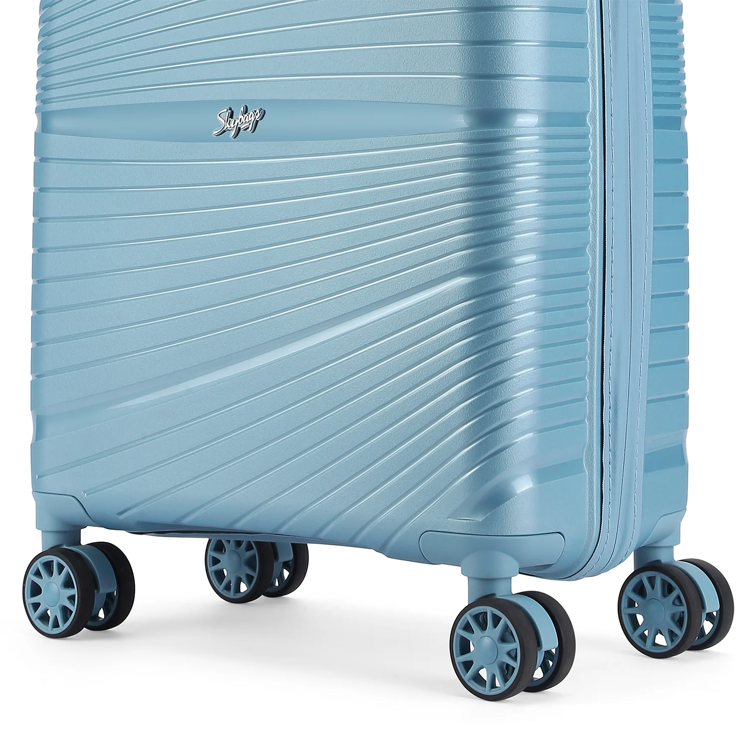 SKYBAGS SKYLITE HARD CASE LUGGAGE TROLLEY BAG POWDER BLUE - Image 7