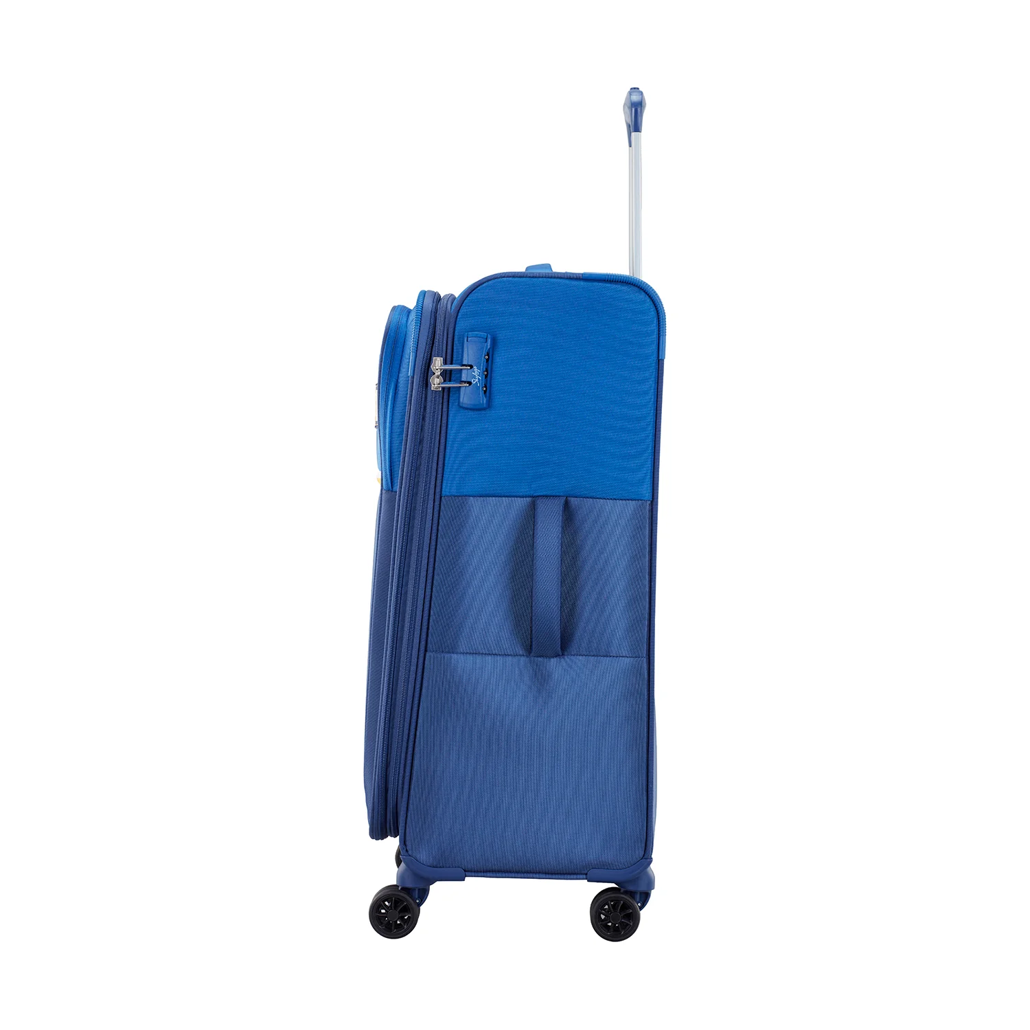 SKYBAGS SNATCH SOFT CASE MEDIUM CHECKIN LUGGAGE TROLLEY BAG BLUE - Image 4