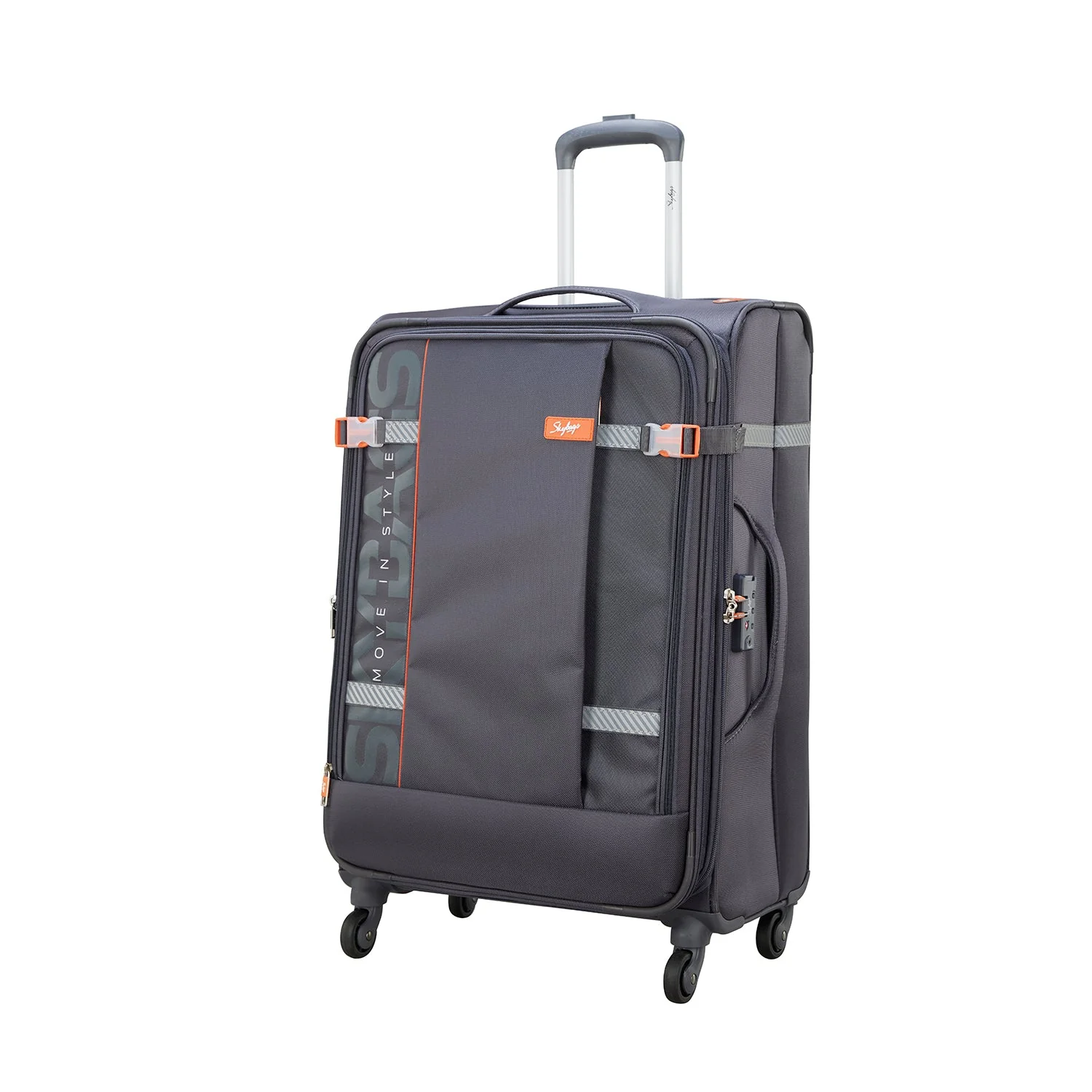 SKYBAGS SNAZYY SOFT CASE LUGGAGE TROLLEY BAG STEEL GREY