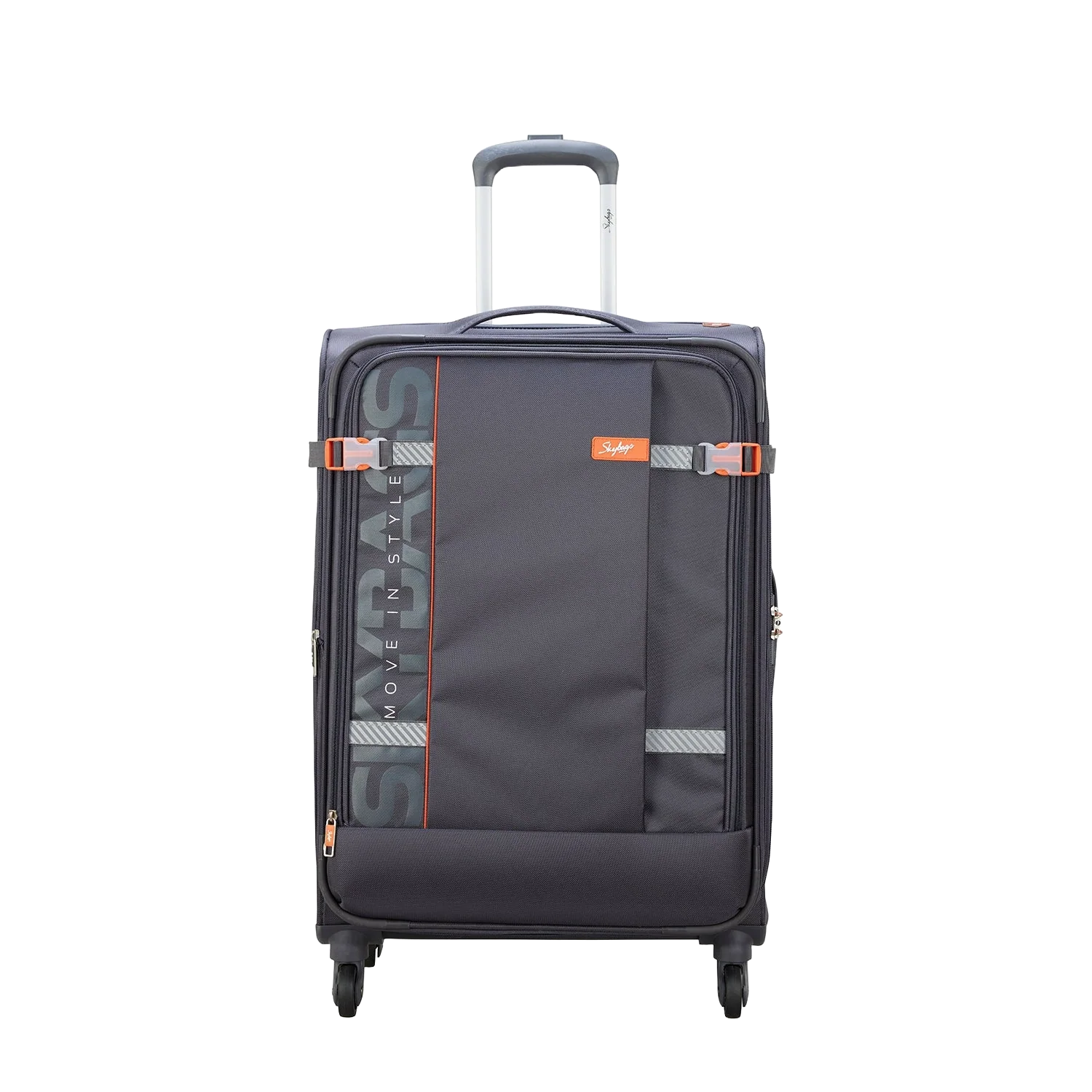 SKYBAGS SNAZYY SOFT CASE LUGGAGE TROLLEY BAG STEEL GREY - Image 2