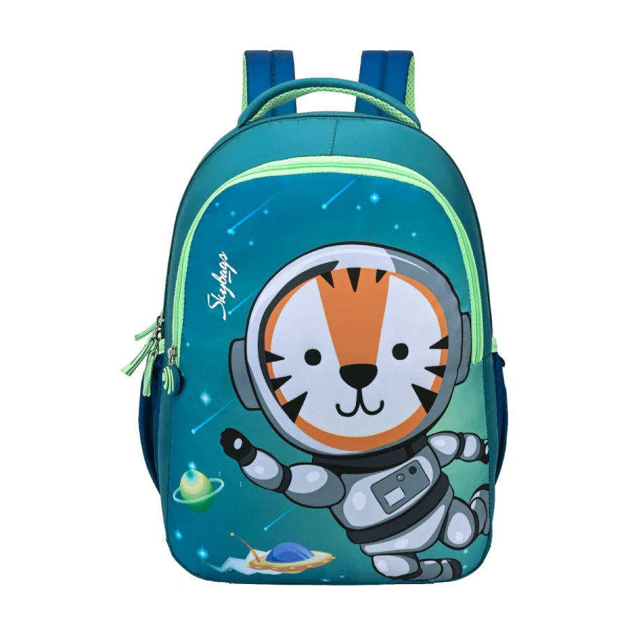 Skybags SNUGGLE 01 SCHOOL BACKPACK GREEN BLUE