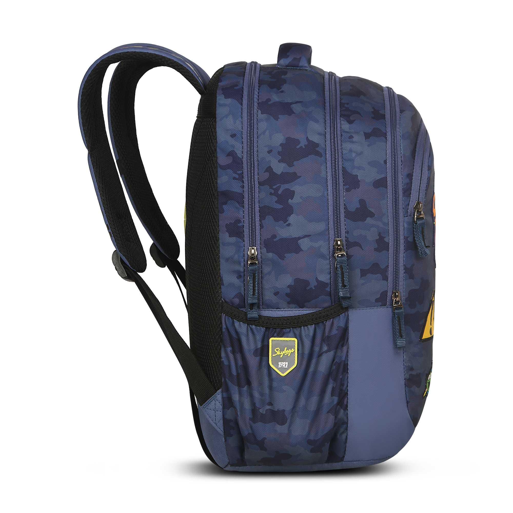 Skybags Squad 09 School Backpack Camo - Image 3