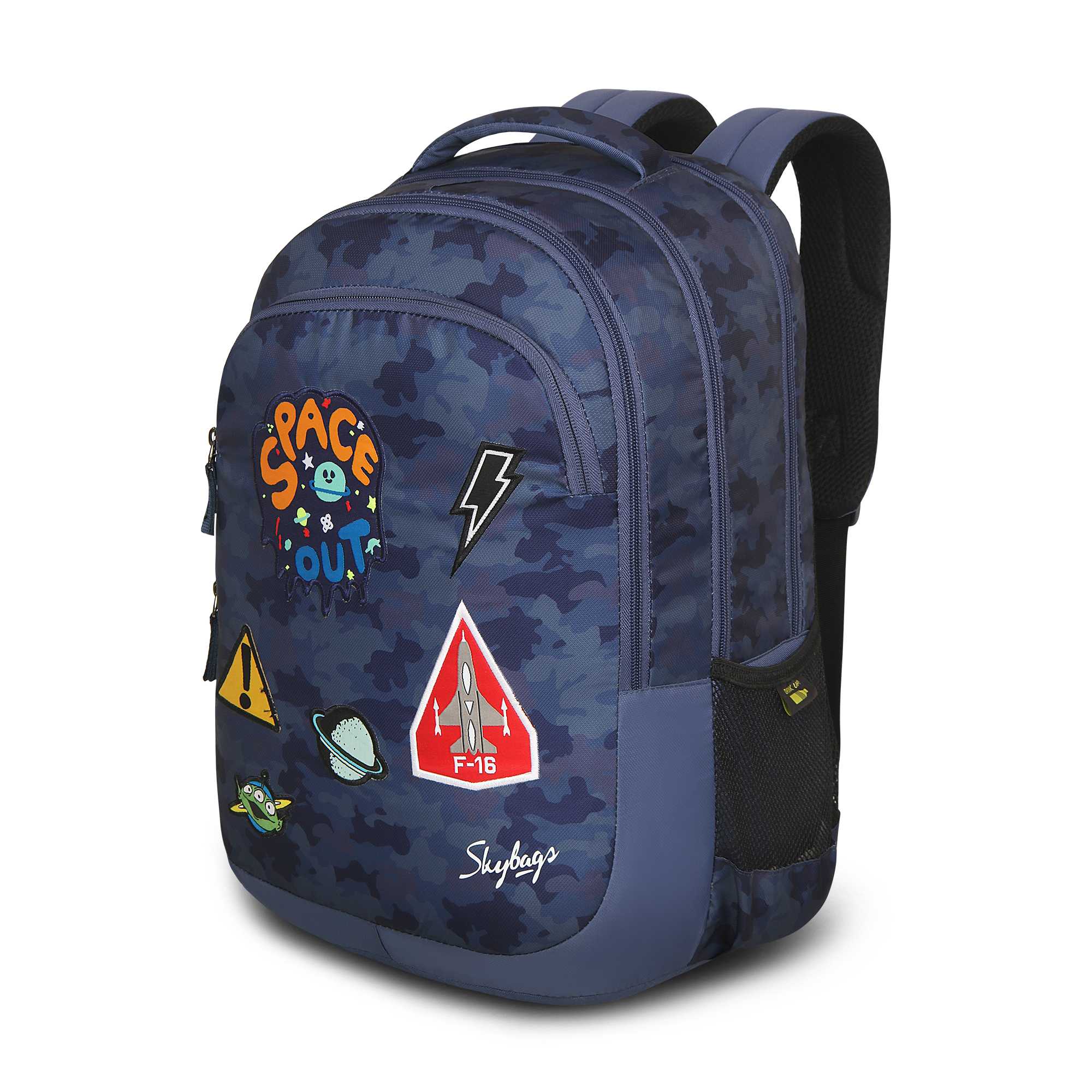 Skybags Squad 09 School Backpack Camo - Image 4
