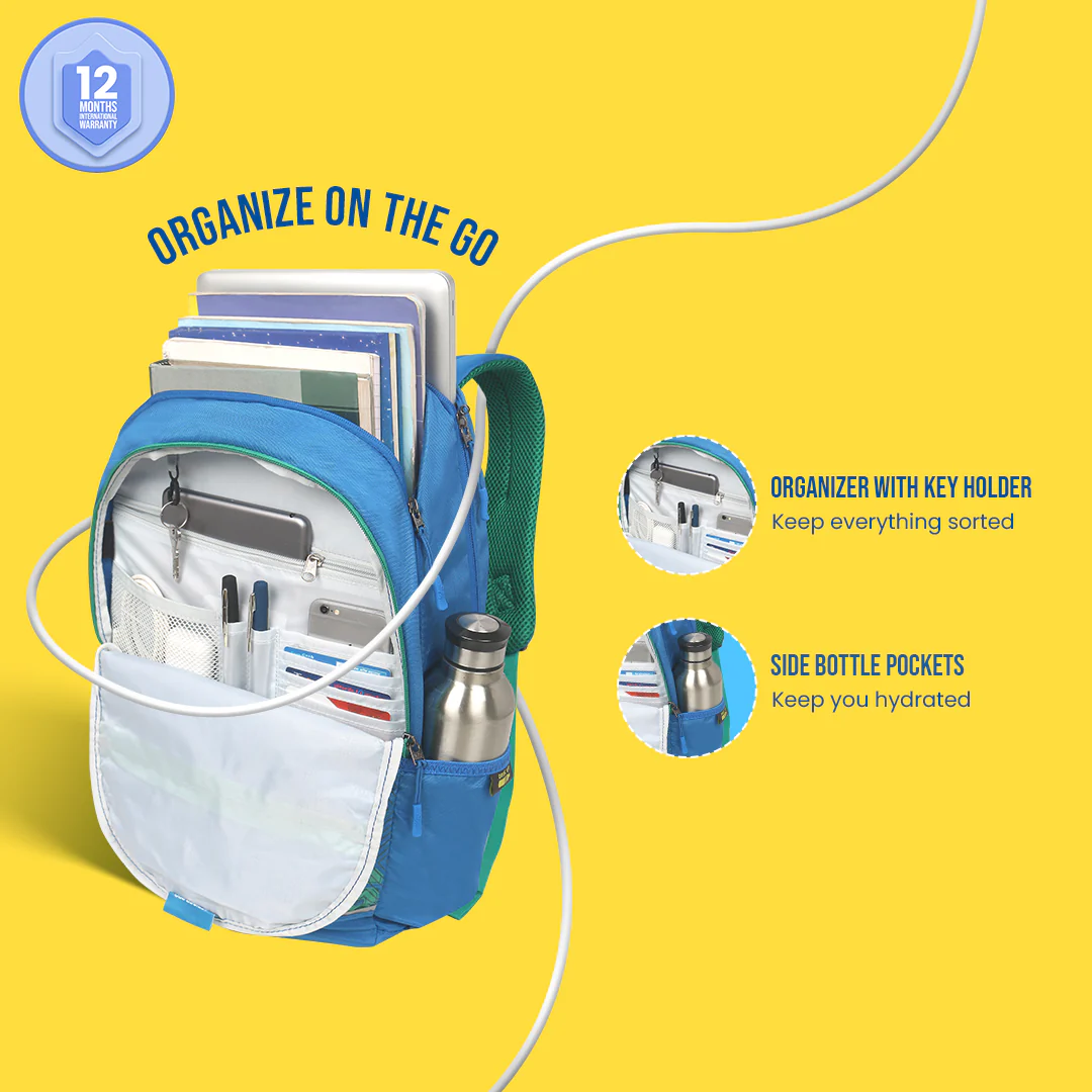 Skybags Strider Pro 01 Laptop Backpack (H) R Blu - Image 5