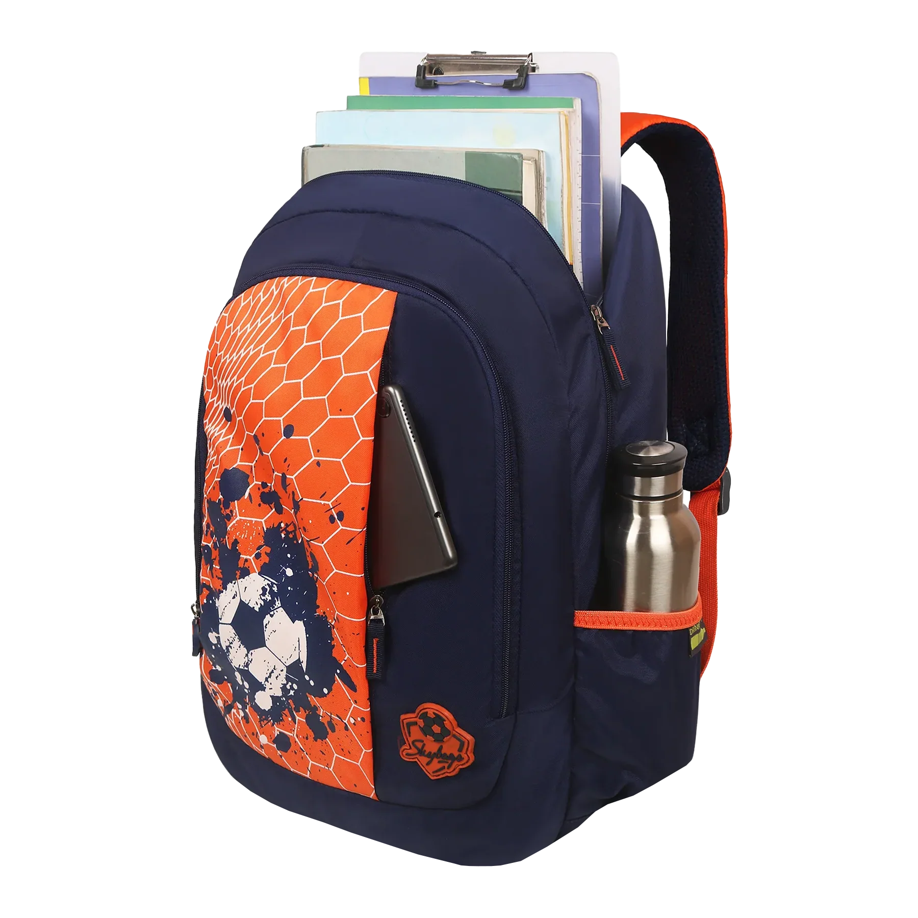 Skybags Strike 01 School Backpack Red