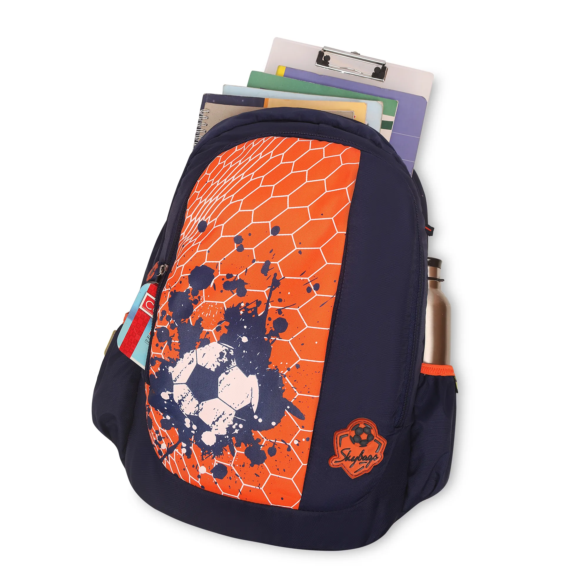 Skybags Strike 01 School Backpack Red - Image 11